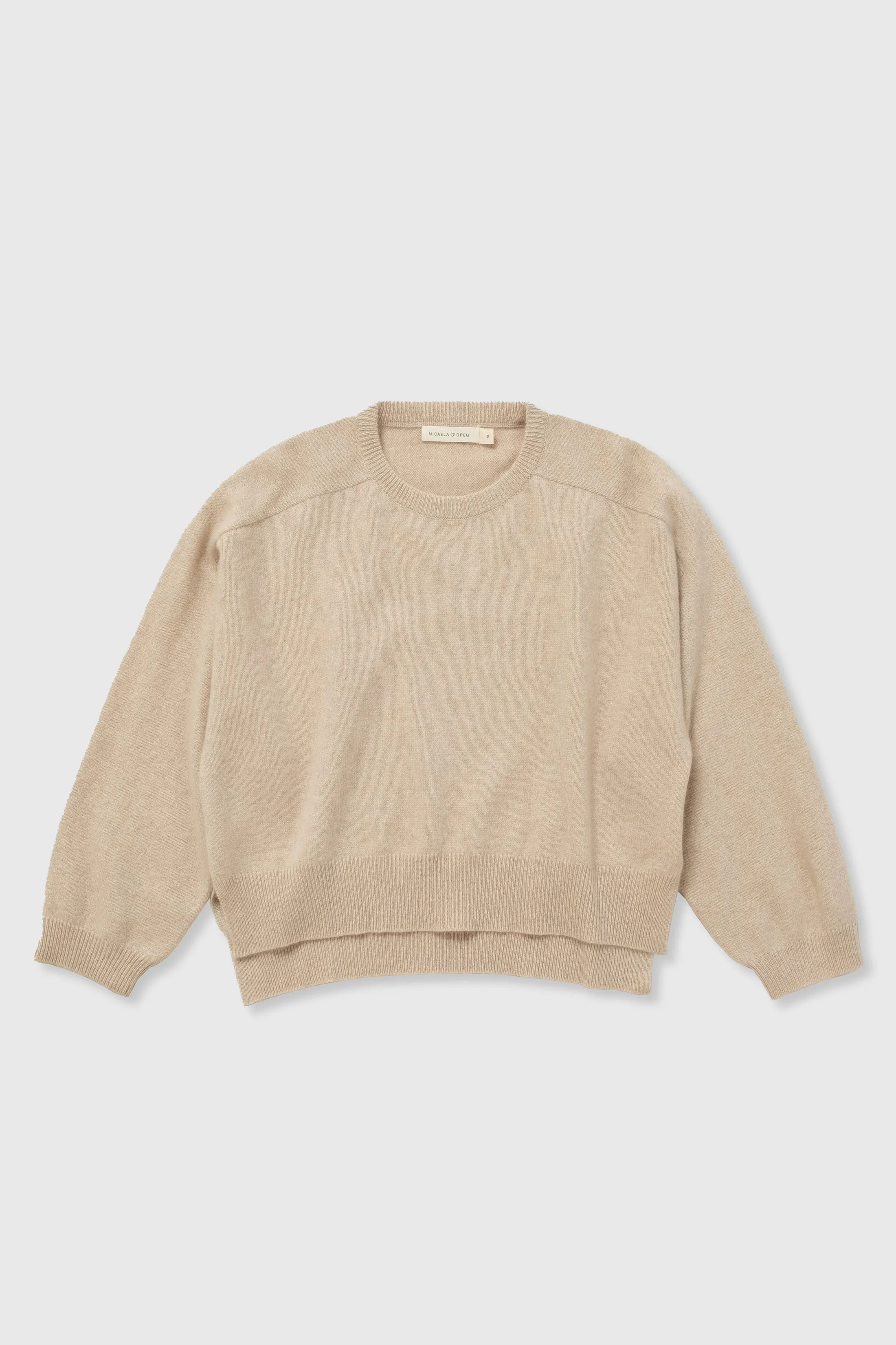 Sand Cashmere Shell Sweater sold by Micaela Greg product image thumbnail 2