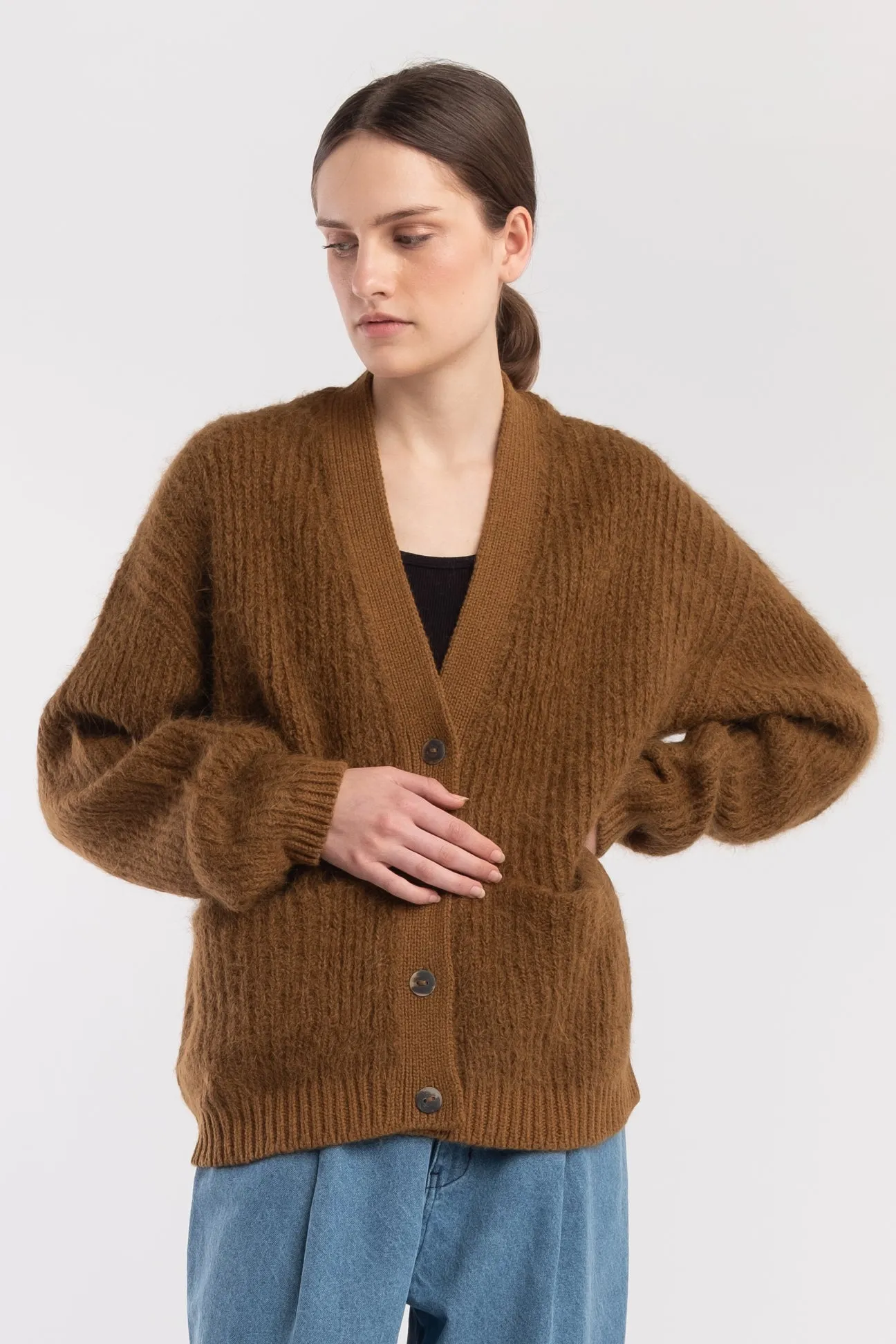 Golden Kiko Cardigan sold by Micaela Greg product image thumbnail 5