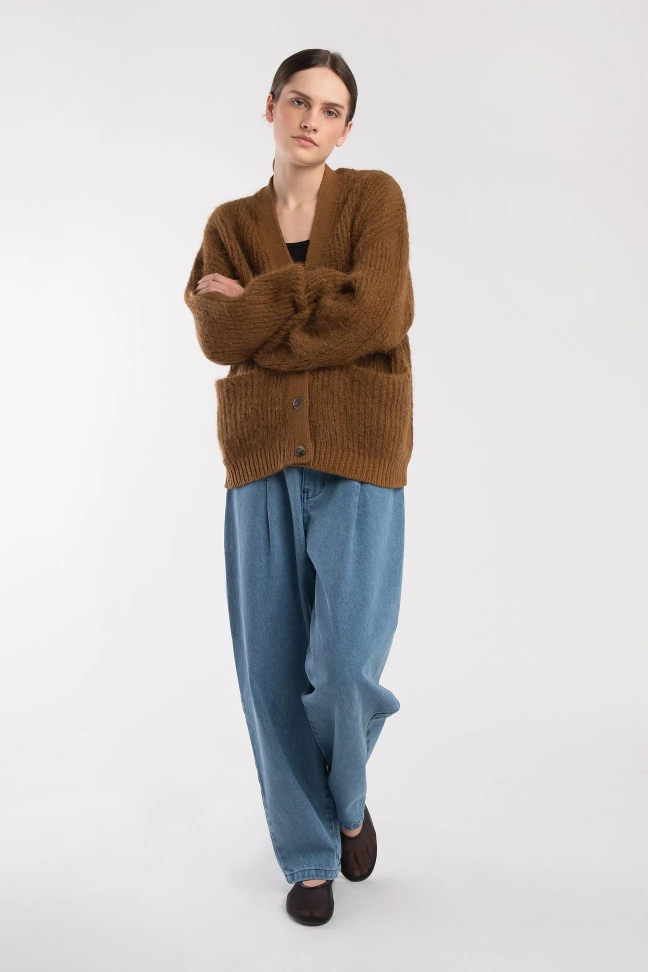 Golden Kiko Cardigan sold by Micaela Greg product image thumbnail 4