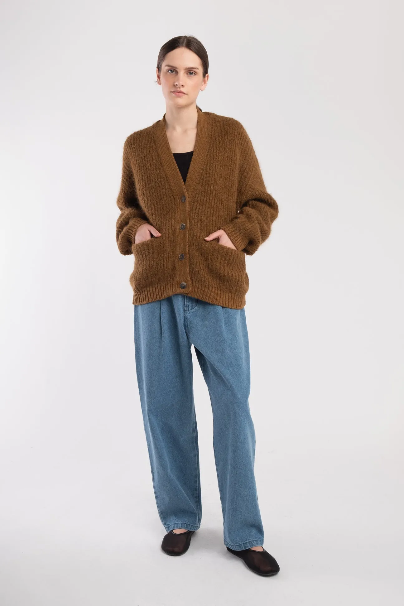 Golden Kiko Cardigan sold by Micaela Greg product image thumbnail 3