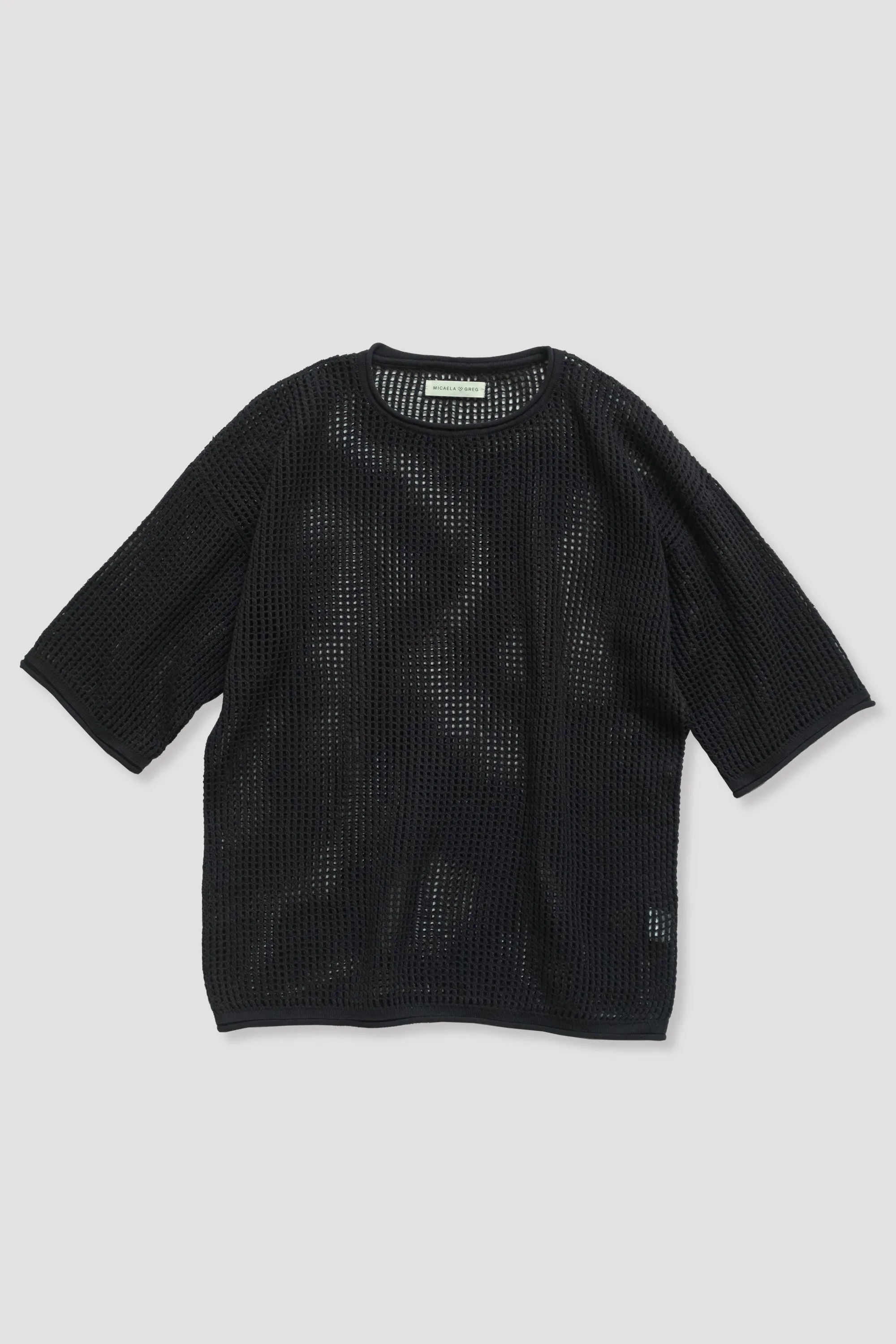 Faded Black Lattice Tee sold by Micaela Greg product image thumbnail 2