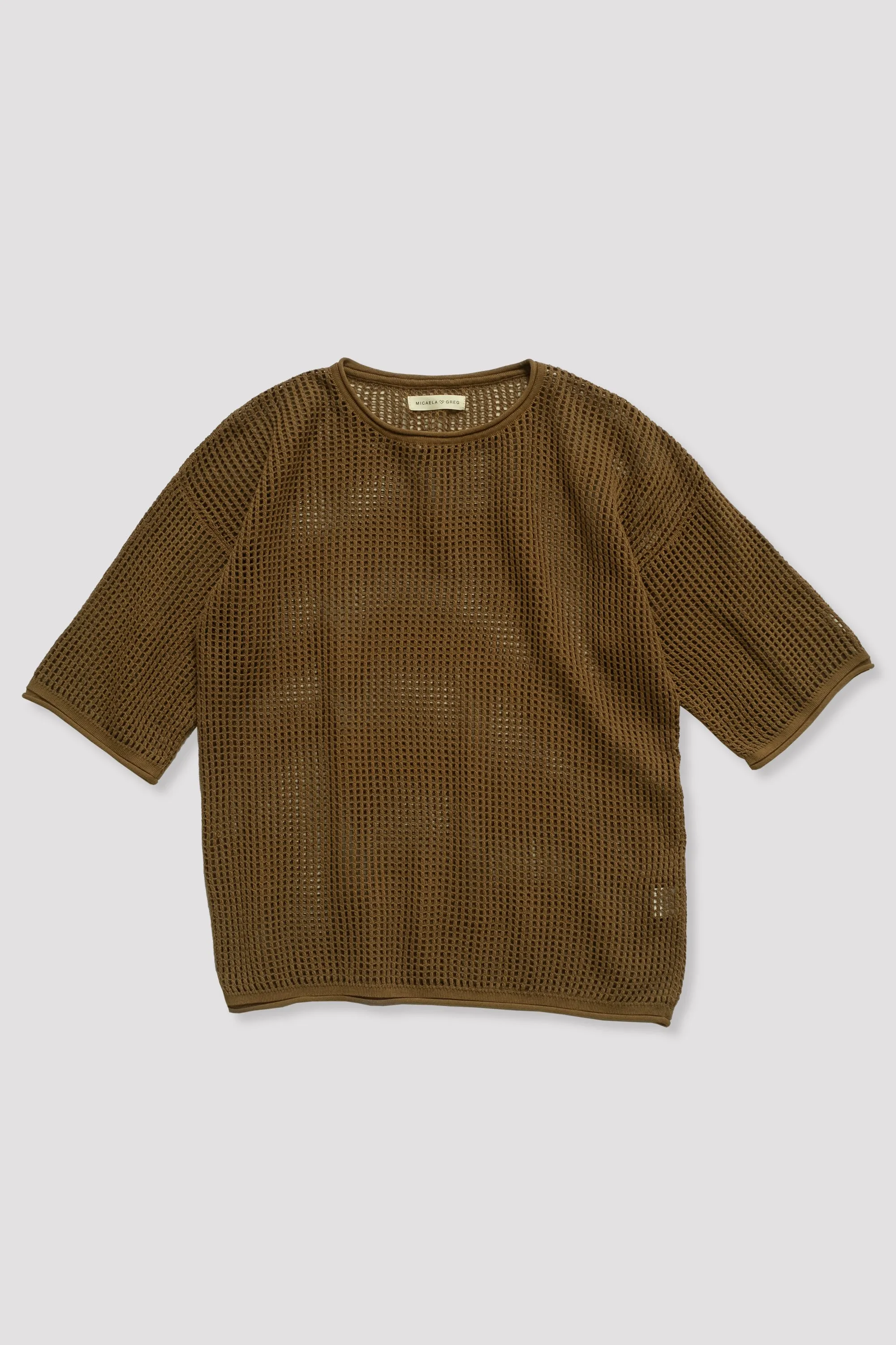 Umber Lattice Tee sold by Micaela Greg product image thumbnail 2