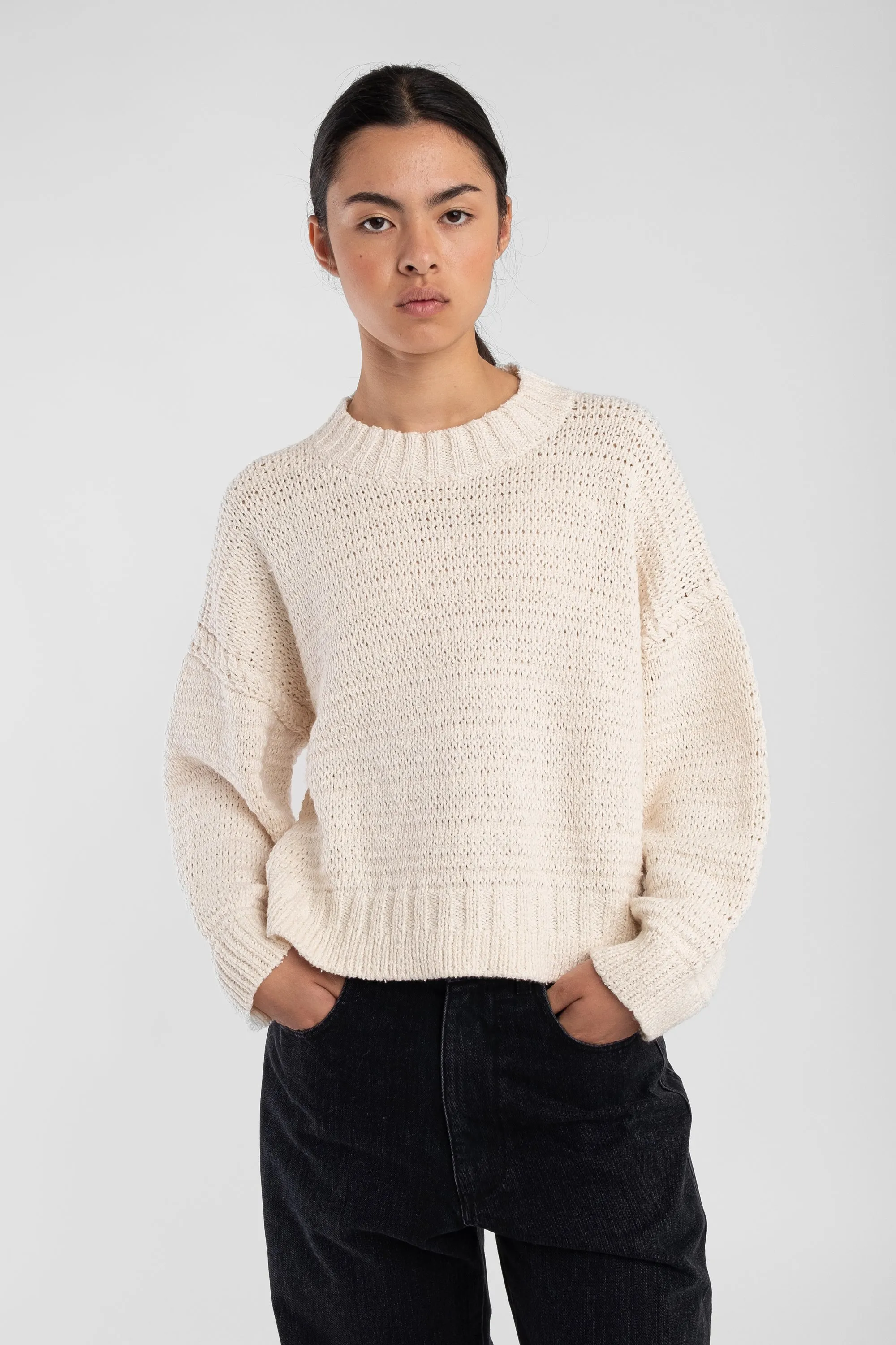 Cream Ribbon Sweater sold by Micaela Greg product image thumbnail 5