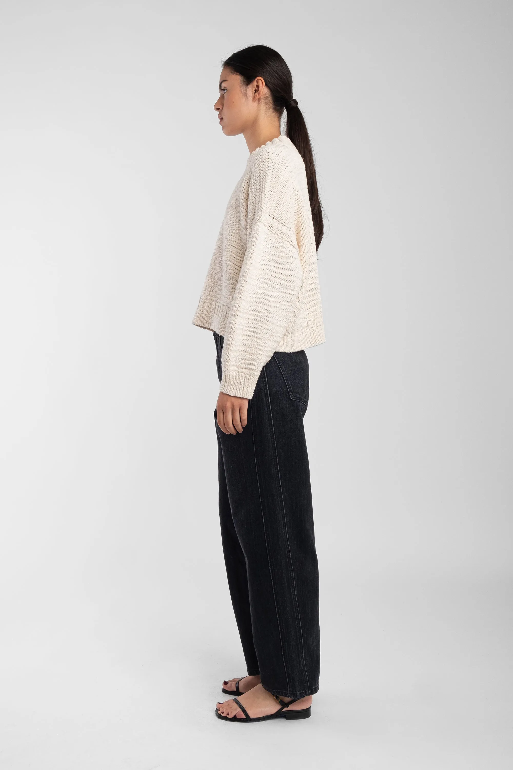 Cream Ribbon Sweater sold by Micaela Greg product image thumbnail 3
