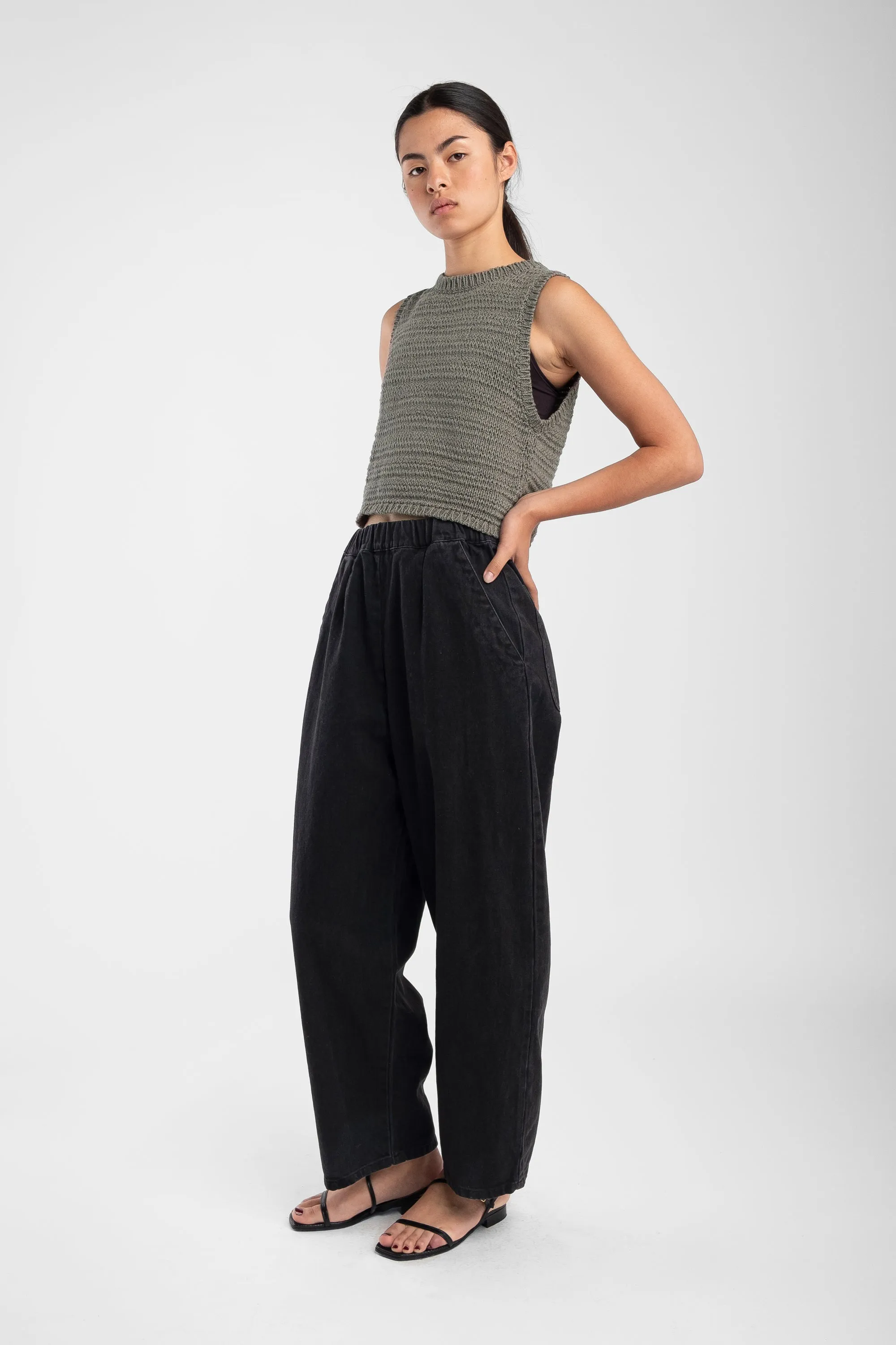 Fog Green Ribbon Tank sold by Micaela Greg product image thumbnail 4
