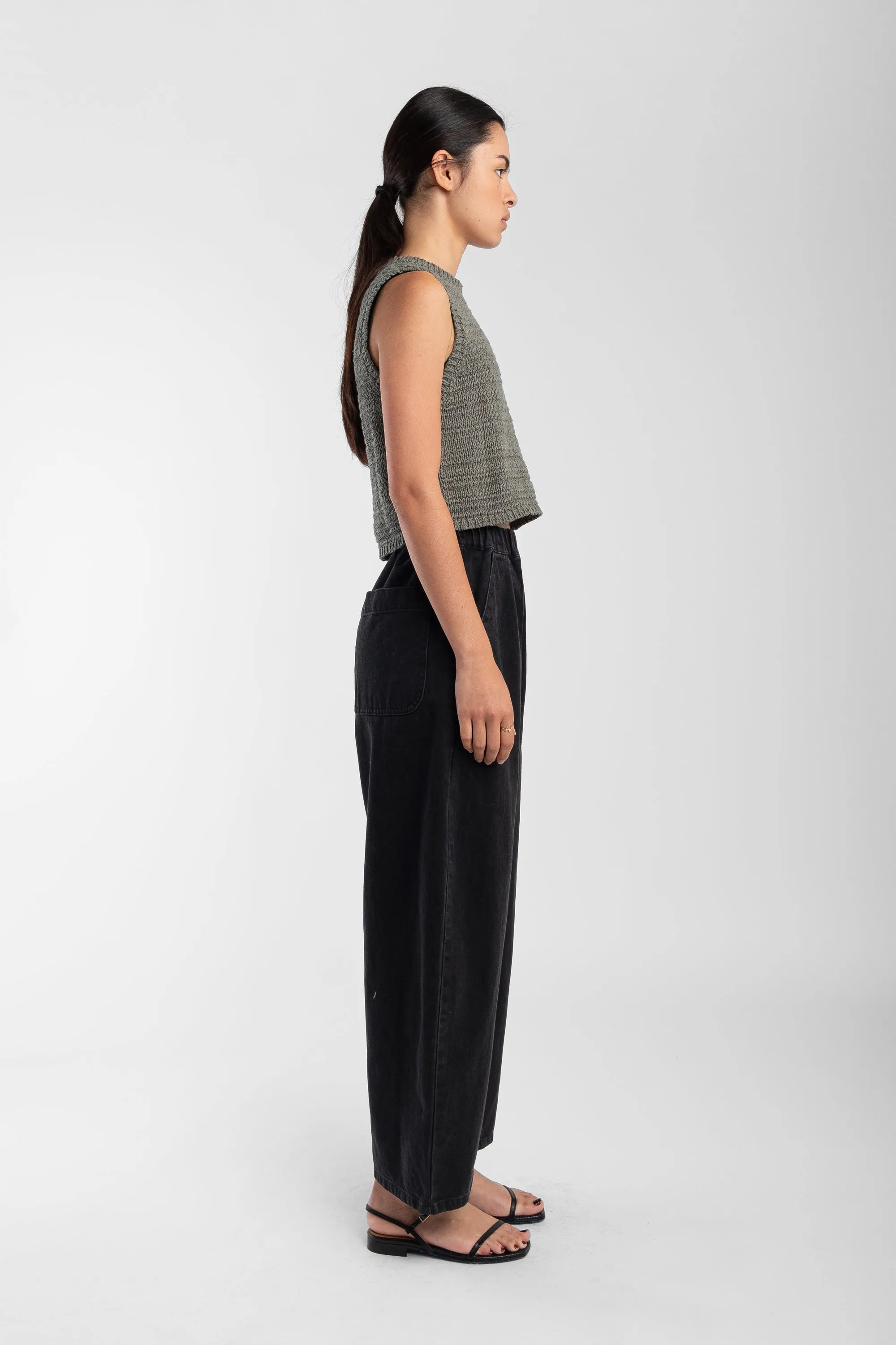 Fog Green Ribbon Tank sold by Micaela Greg product image thumbnail 3