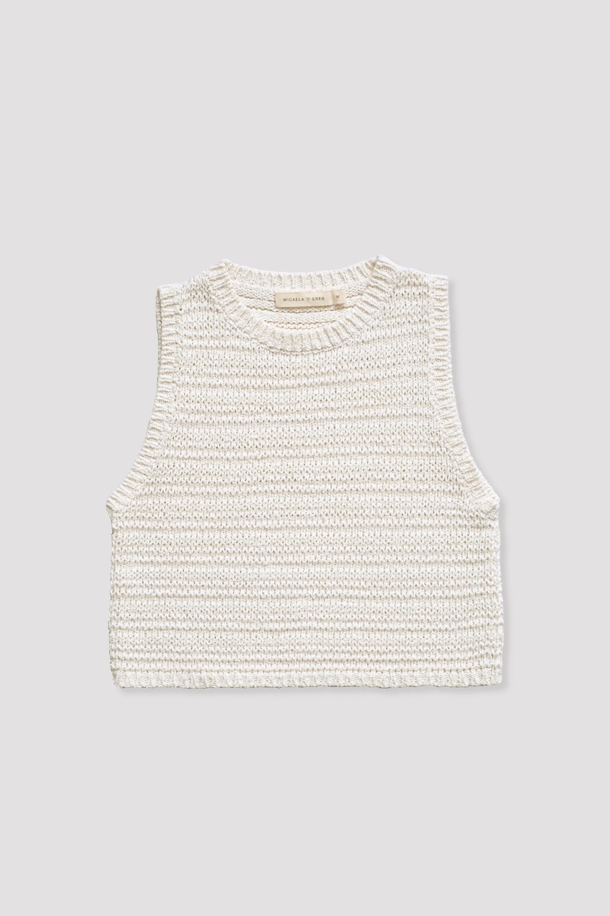 Cream Ribbon Tank sold by Micaela Greg product image thumbnail 2