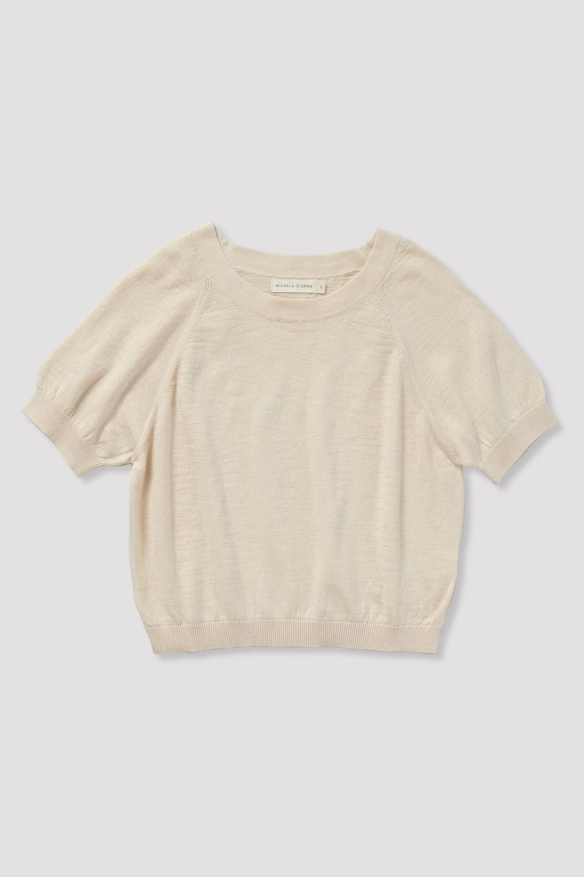 Cream Raglan Tee sold by Micaela Greg product image thumbnail 2