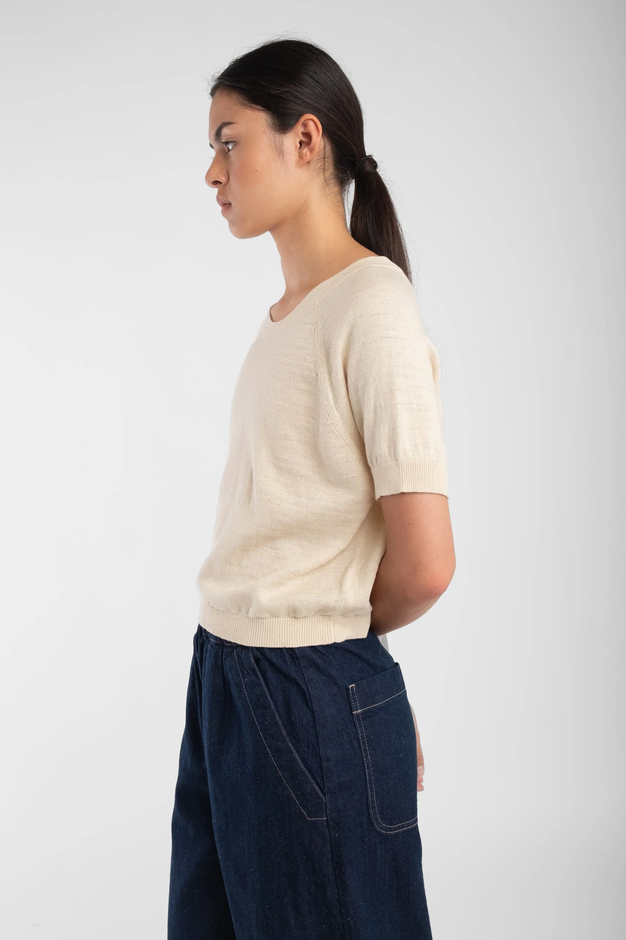 Cream Raglan Tee sold by Micaela Greg product image thumbnail 5