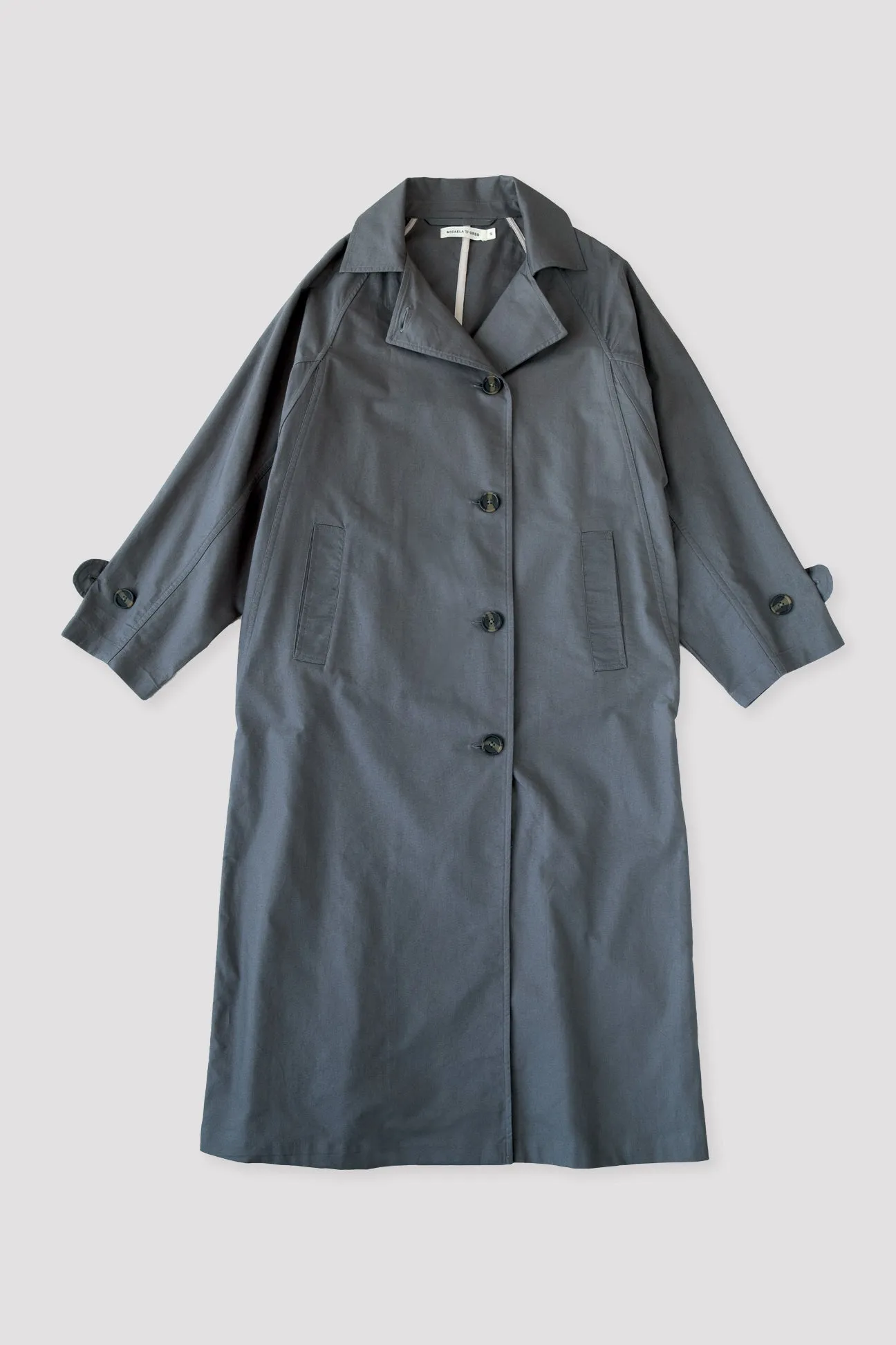 Mineral Green Seamed Trench sold by Micaela Greg product image thumbnail 2