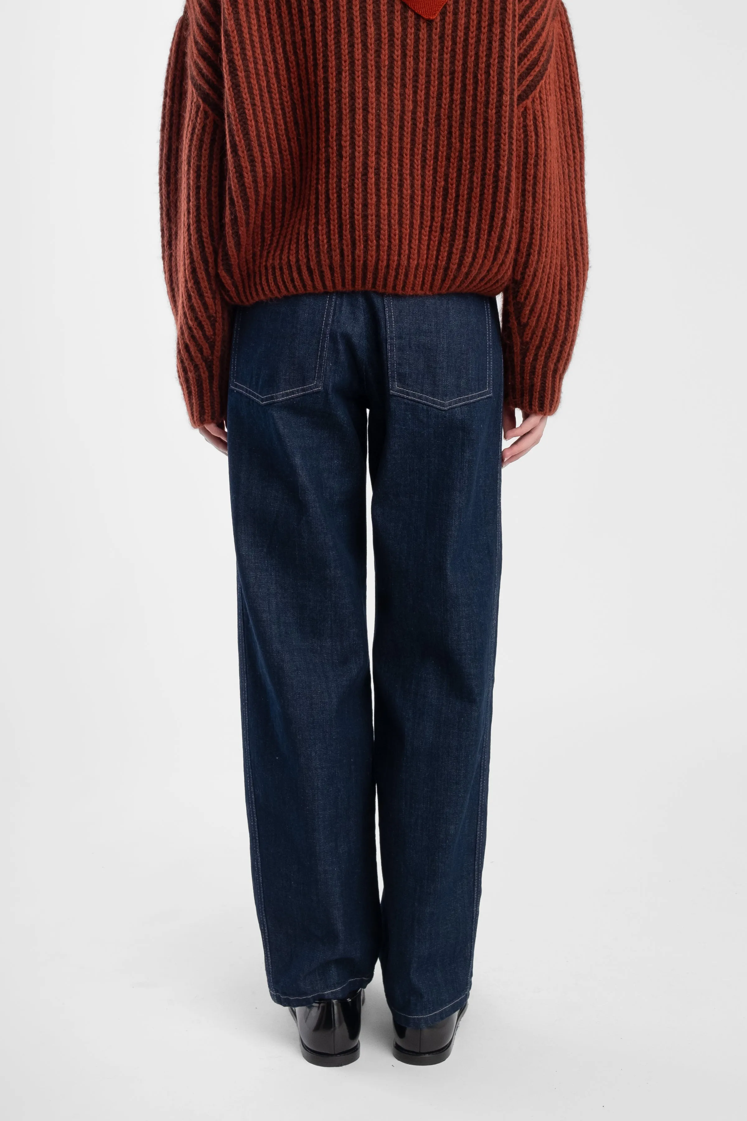 Dark Indigo Panel Jean sold by Micaela Greg product image thumbnail 4