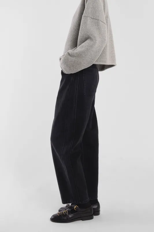 Faded Black Panel Jean made by Micaela Greg