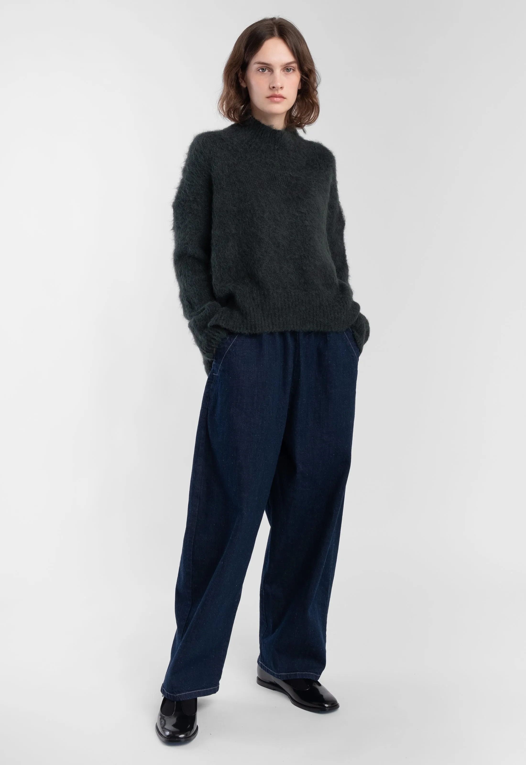 Dark Indigo Barrel Pant sold by Micaela Greg product image thumbnail 5