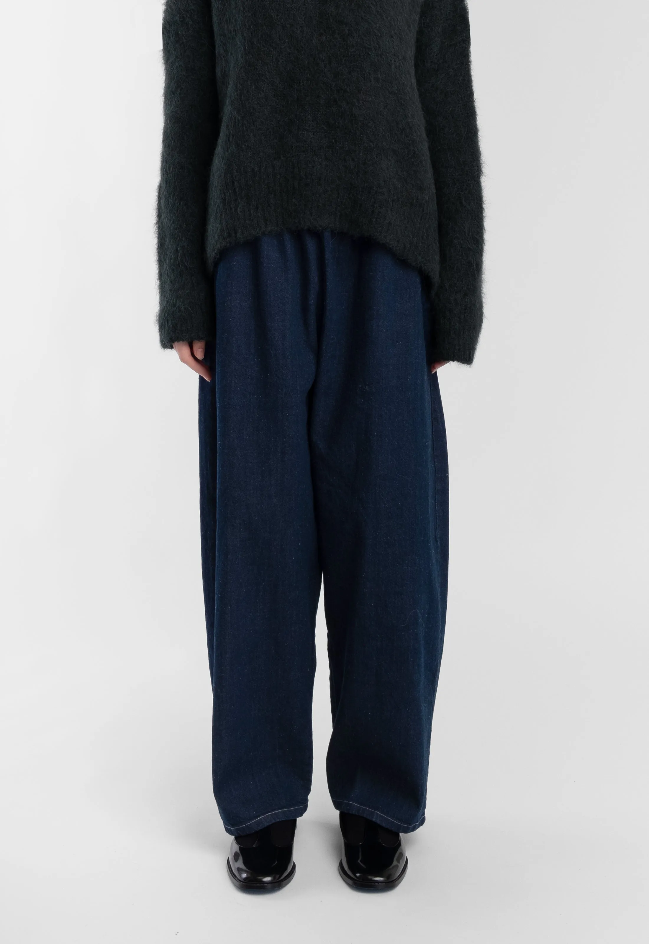 Dark Indigo Barrel Pant sold by Micaela Greg product image thumbnail 3