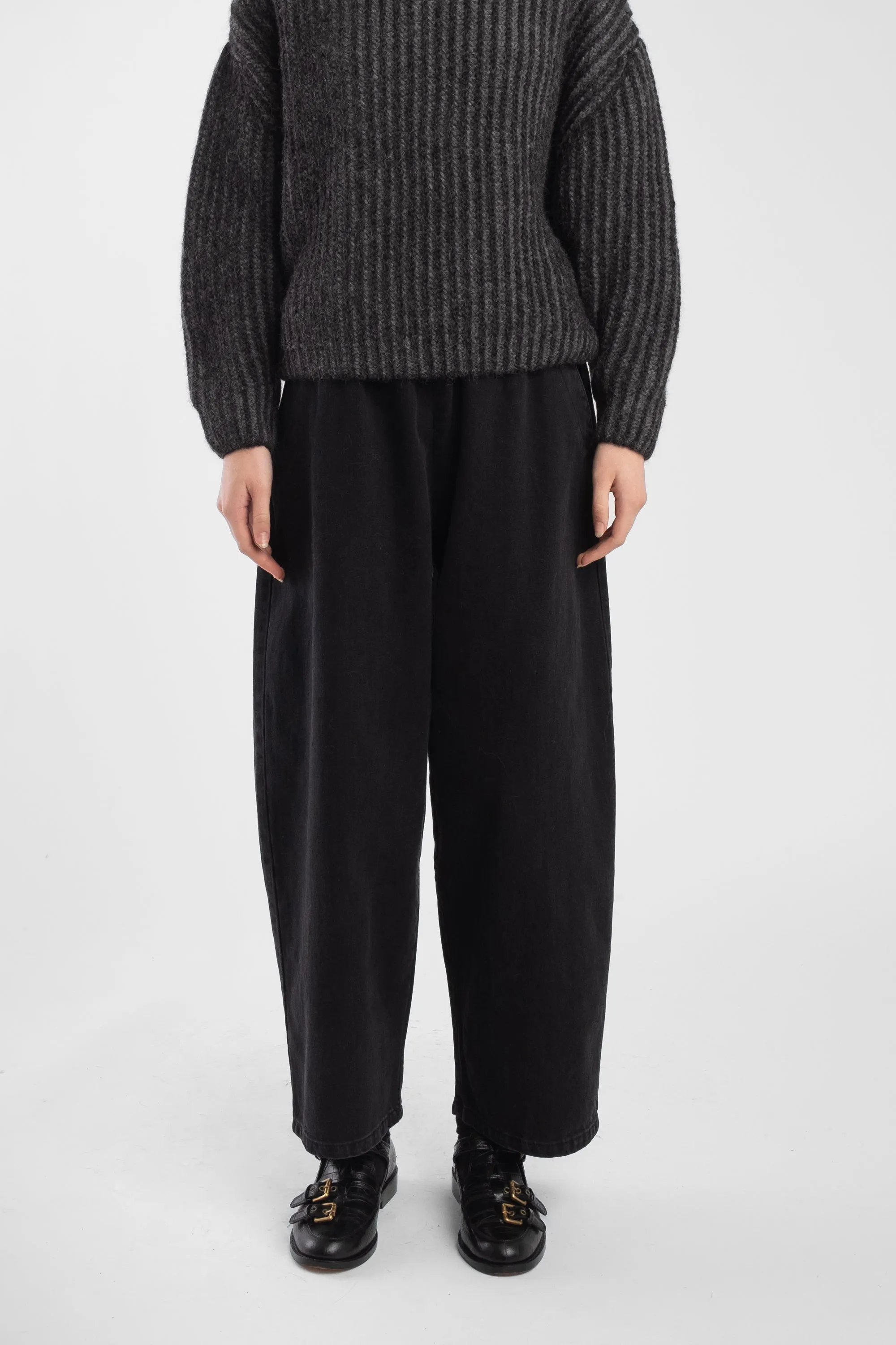 Faded Black Barrel Pant sold by Micaela Greg