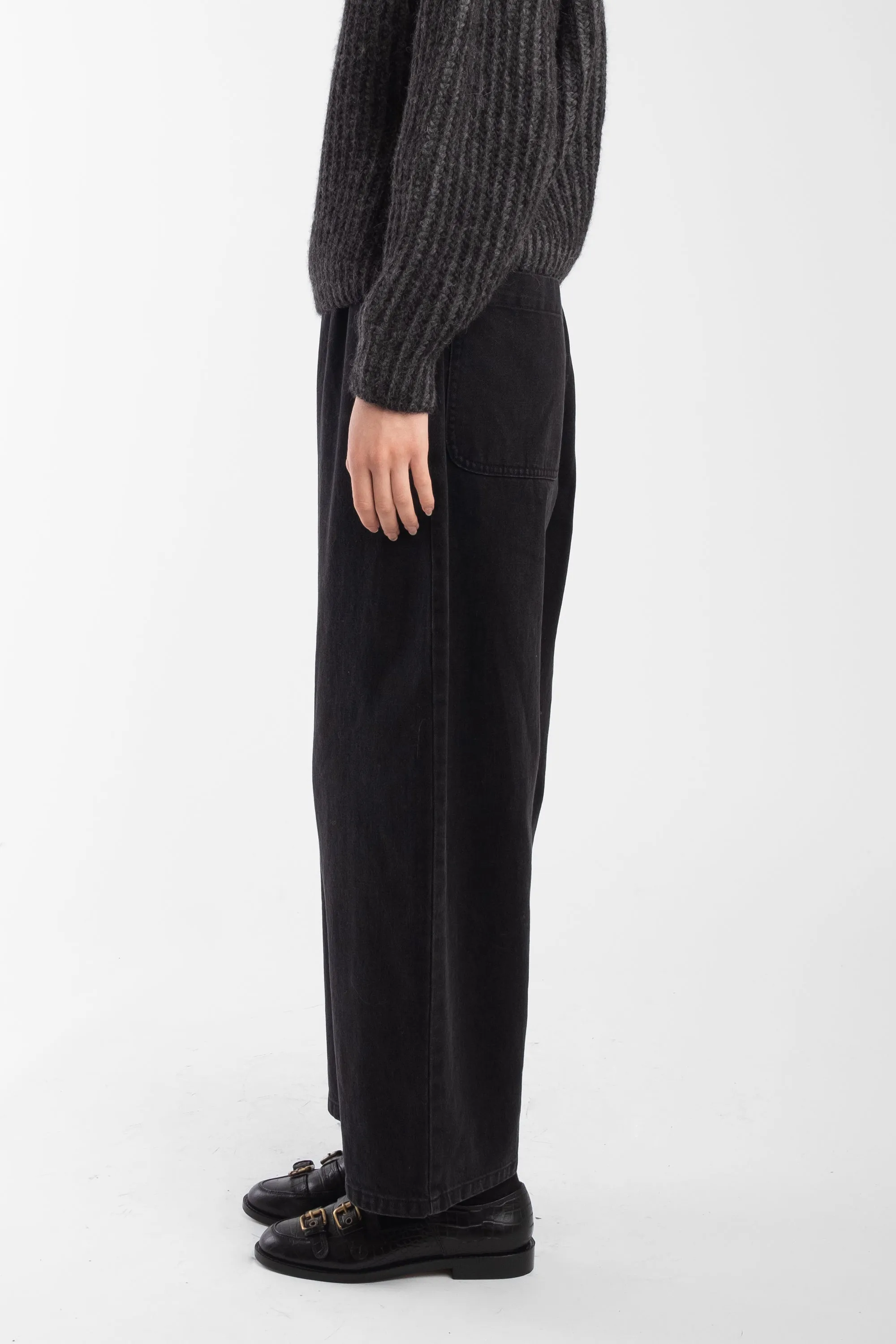 Faded Black Barrel Pant sold by Micaela Greg product image thumbnail 3