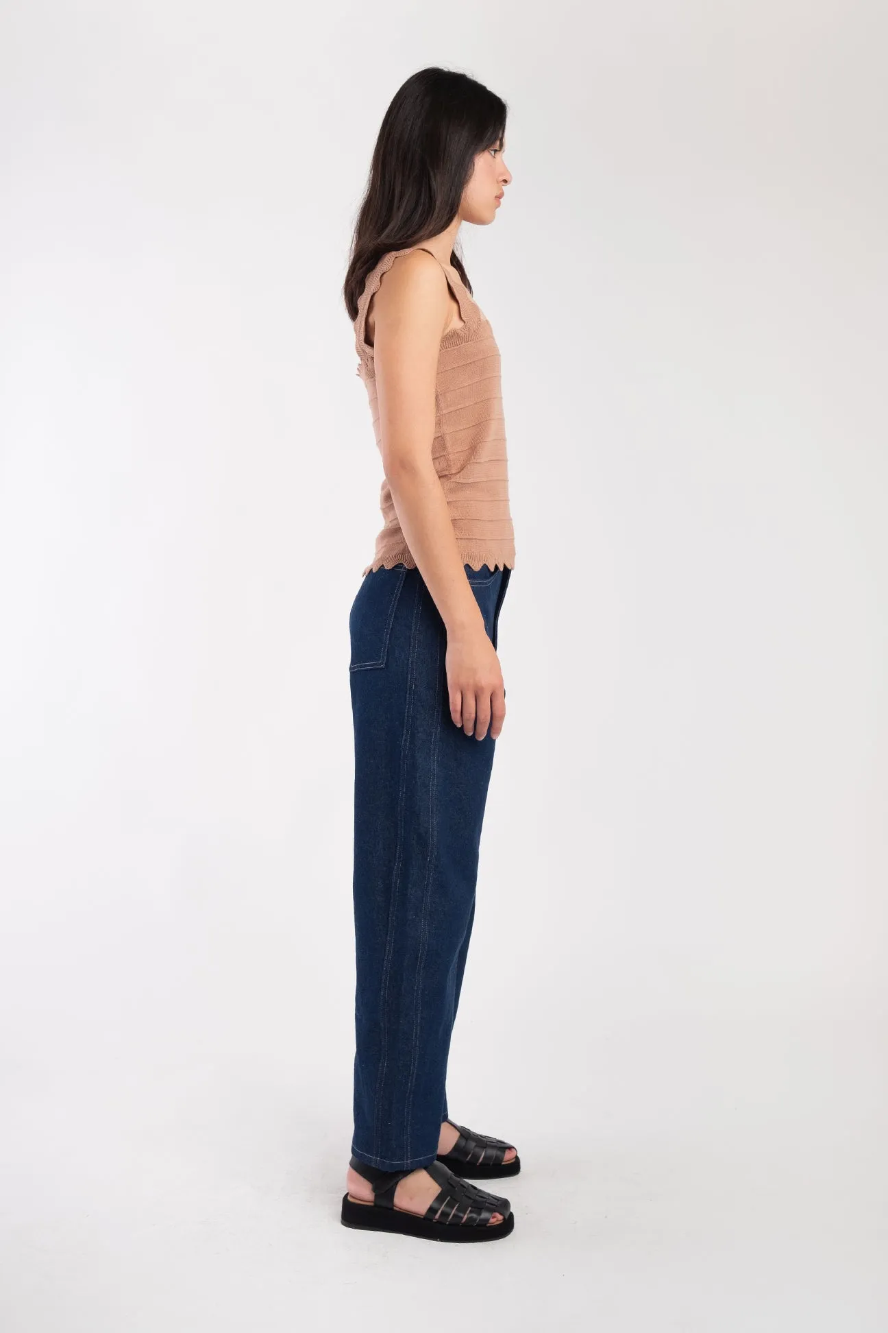 Clay Scallop Tank sold by Micaela Greg product image thumbnail 3