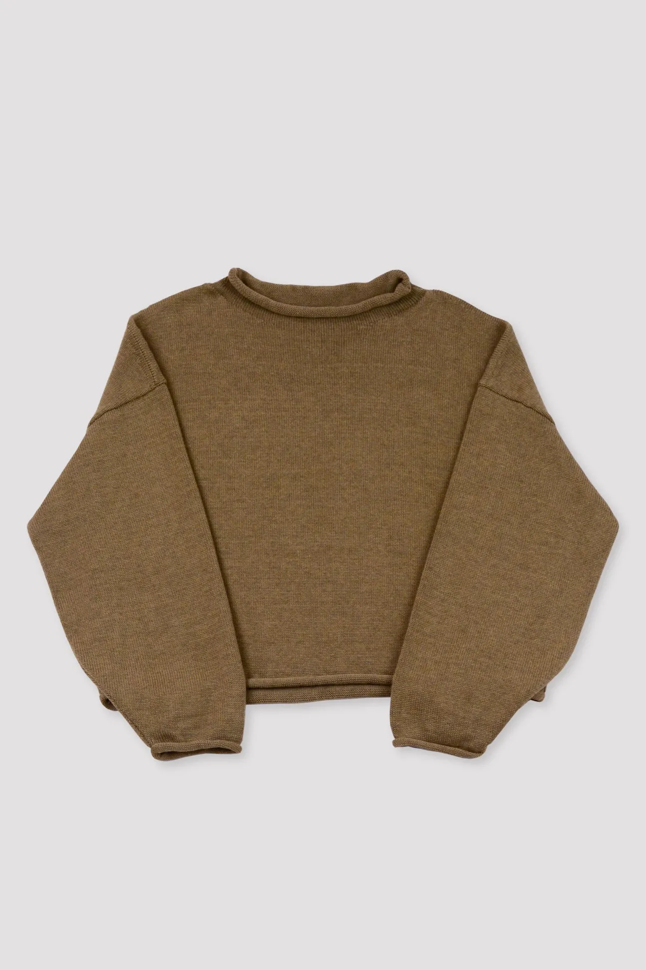 Umber Rolled Sweater sold by Micaela Greg product image thumbnail 2