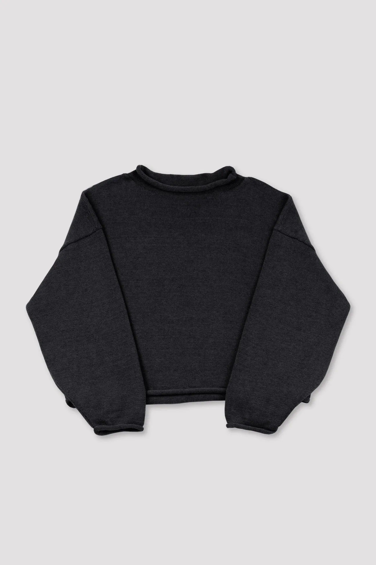 Faded Black Rolled Sweater sold by Micaela Greg product image thumbnail 2