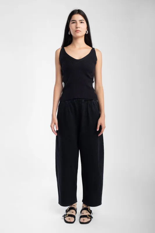 Faded Black Scoop Tank made by Micaela Greg