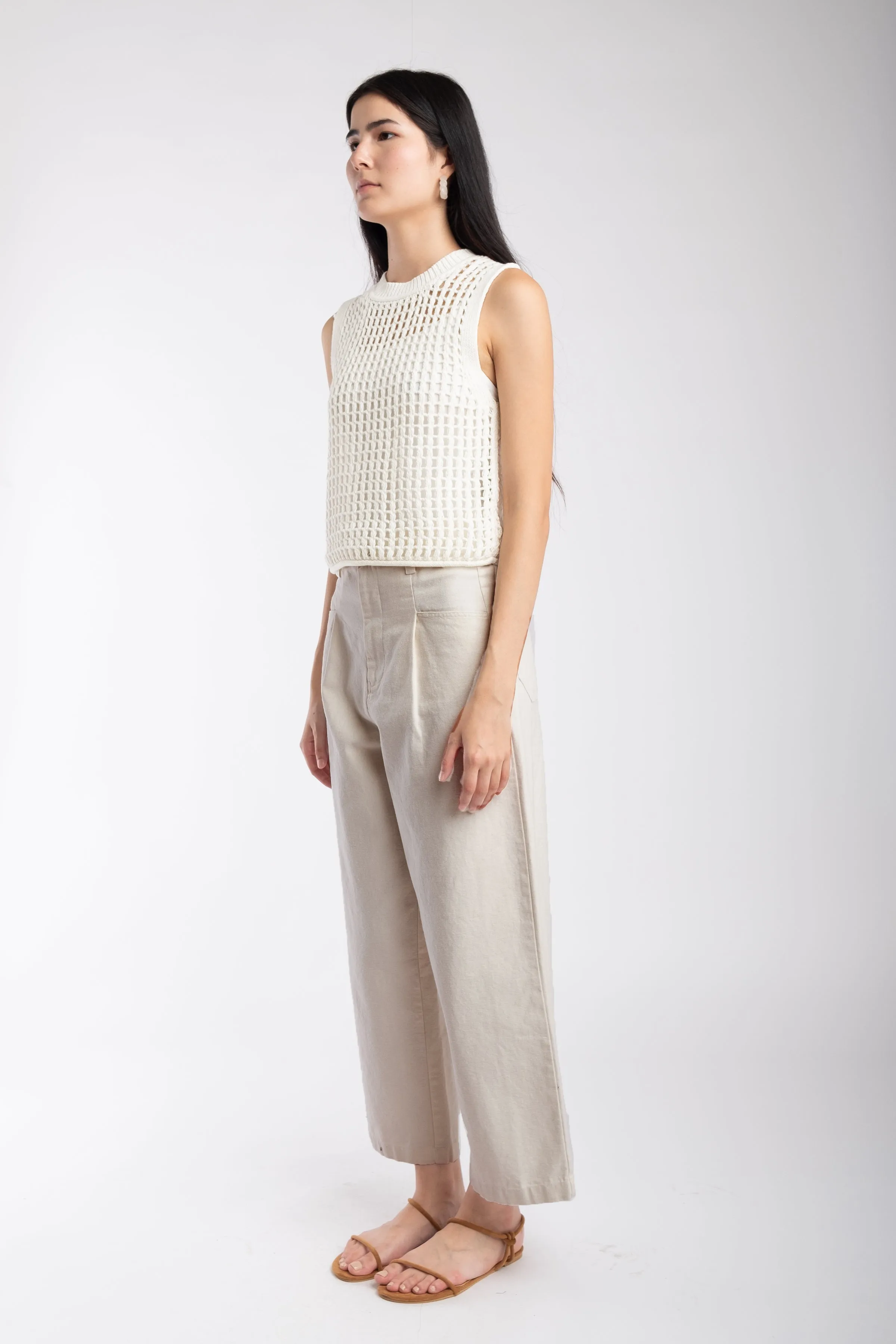 Cream Juna Tank sold by Micaela Greg product image thumbnail 5