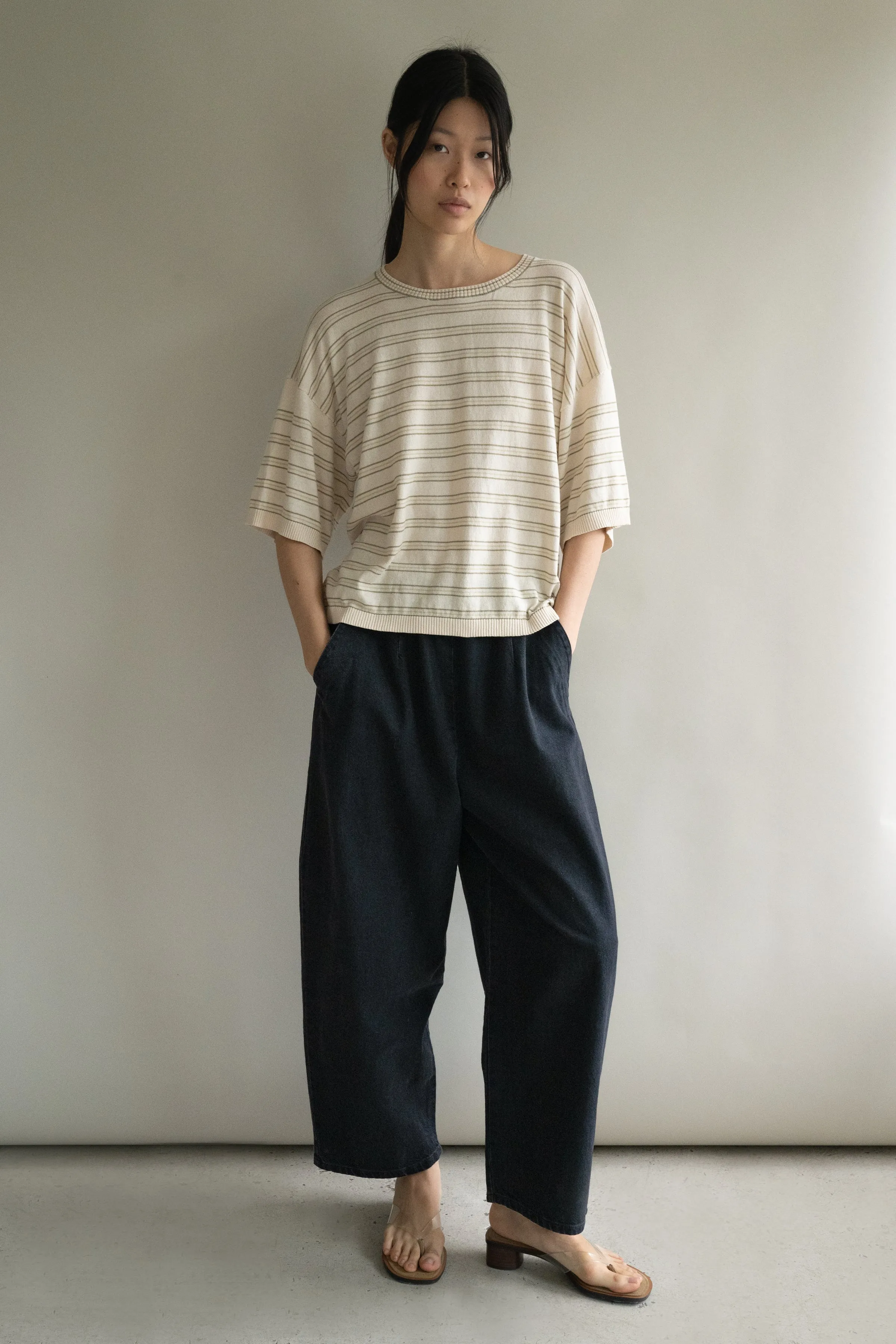 Stripe Extrafine Knit Tee sold by Micaela Greg product image thumbnail 3