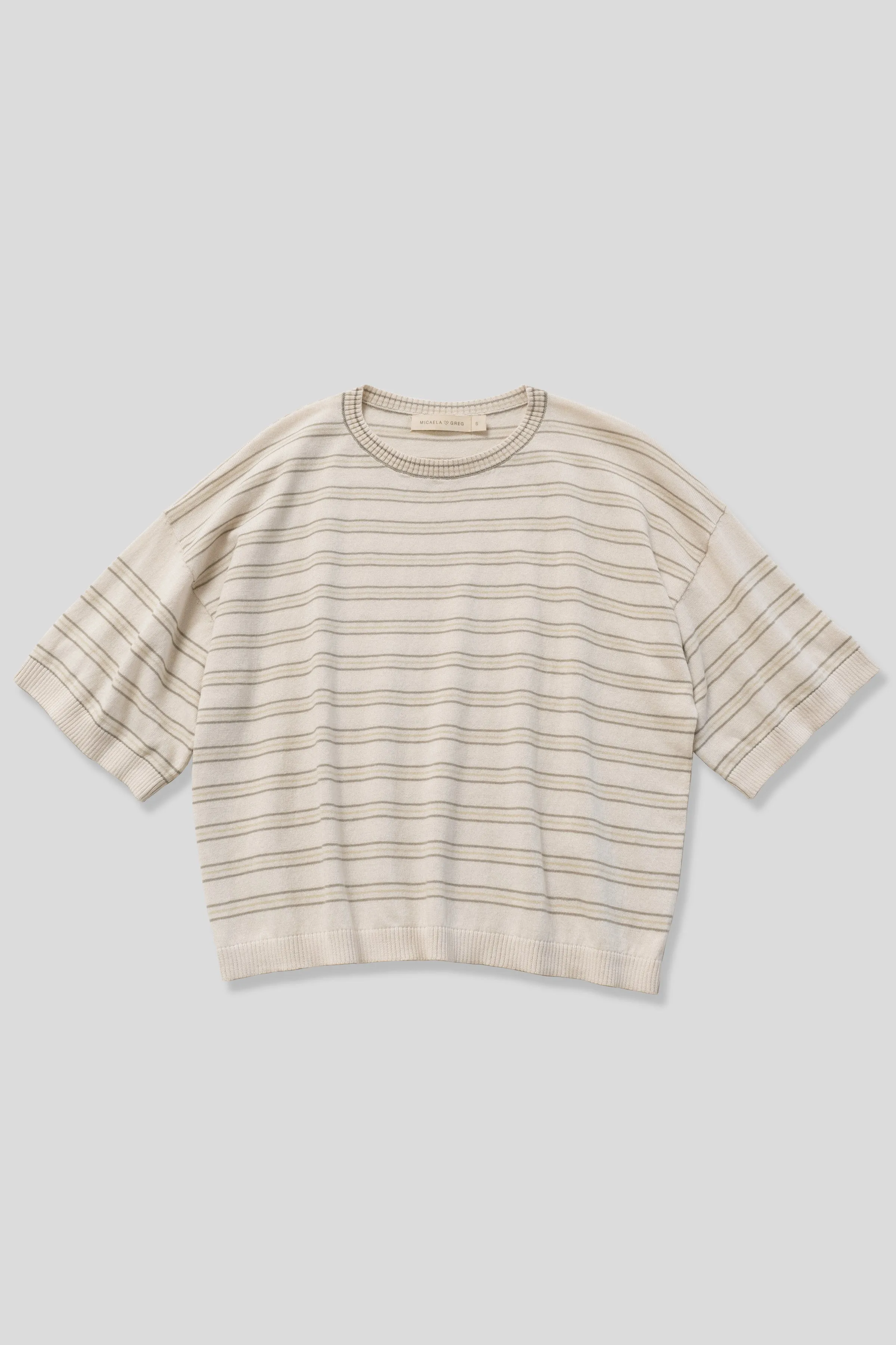 Stripe Extrafine Knit Tee sold by Micaela Greg product image thumbnail 2