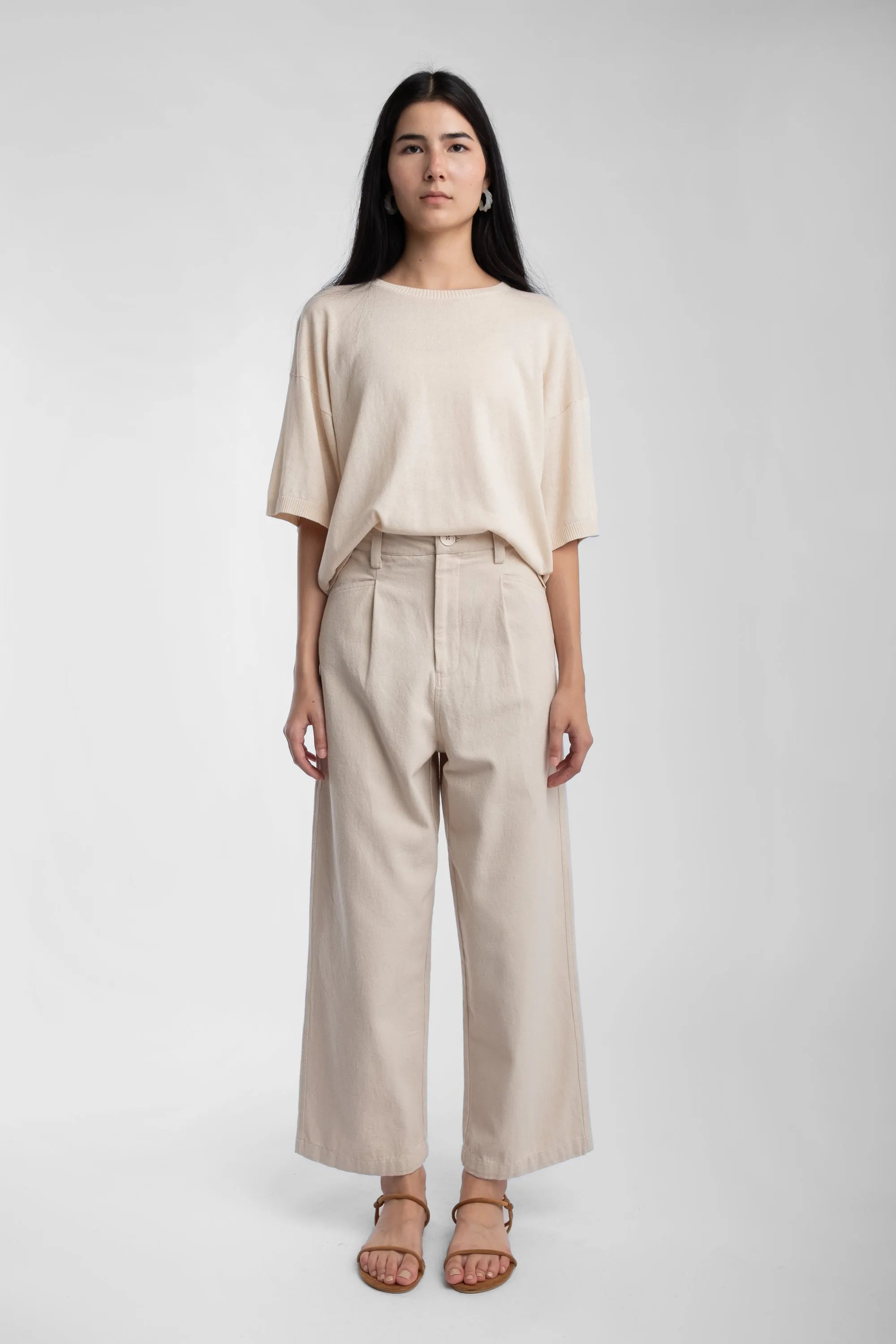 Cream Extrafine Knit Tee sold by Micaela Greg