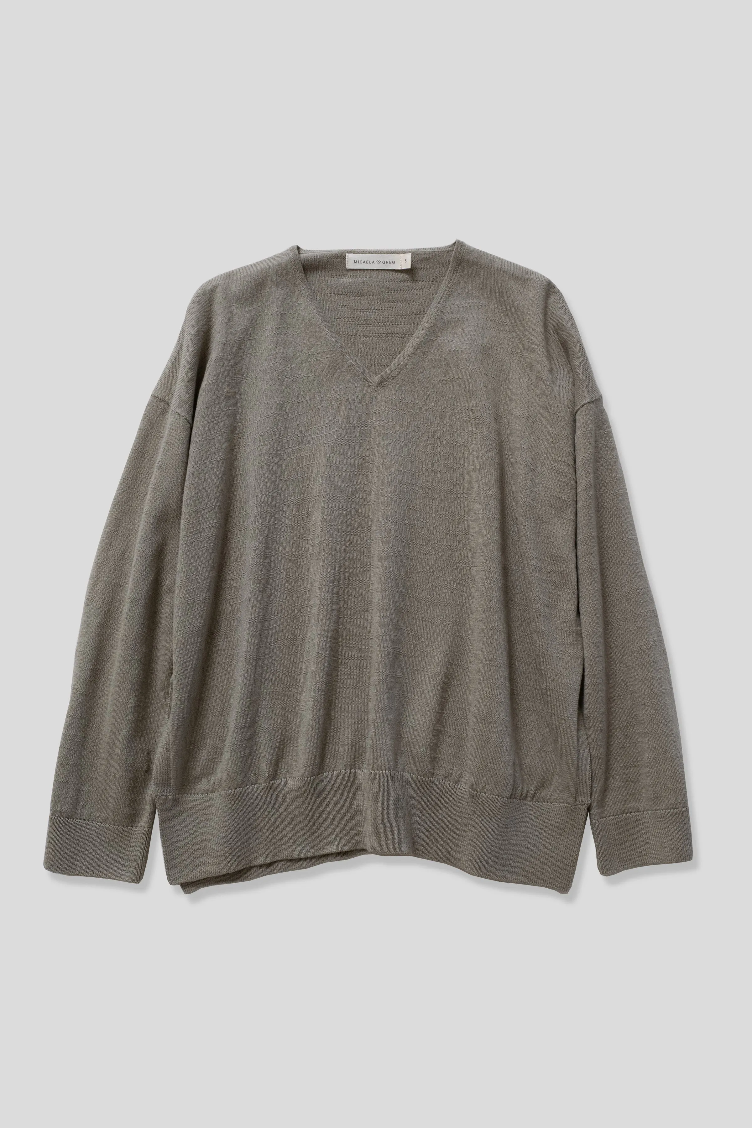 Fog Green Light V Sweater sold by Micaela Greg product image thumbnail 2