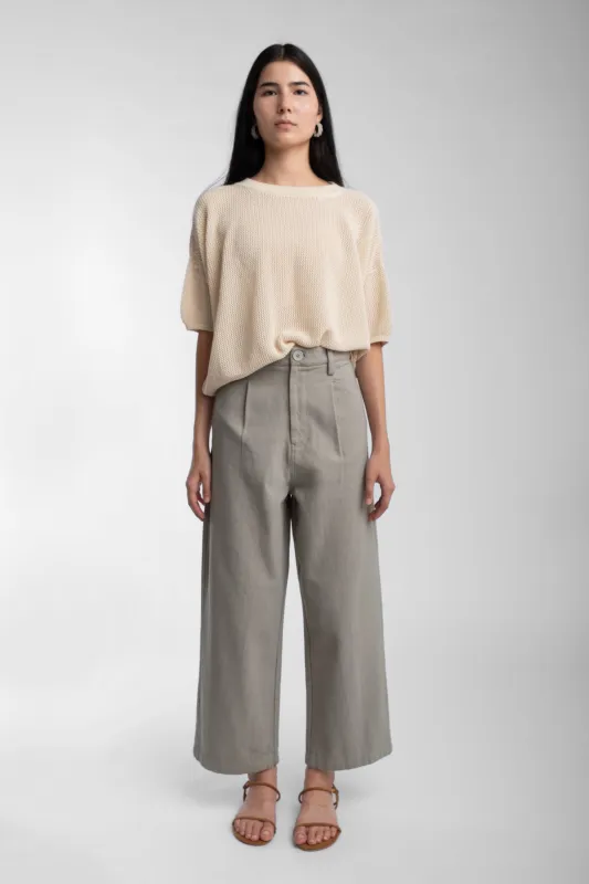 Cream Mesh Tee made by Micaela Greg