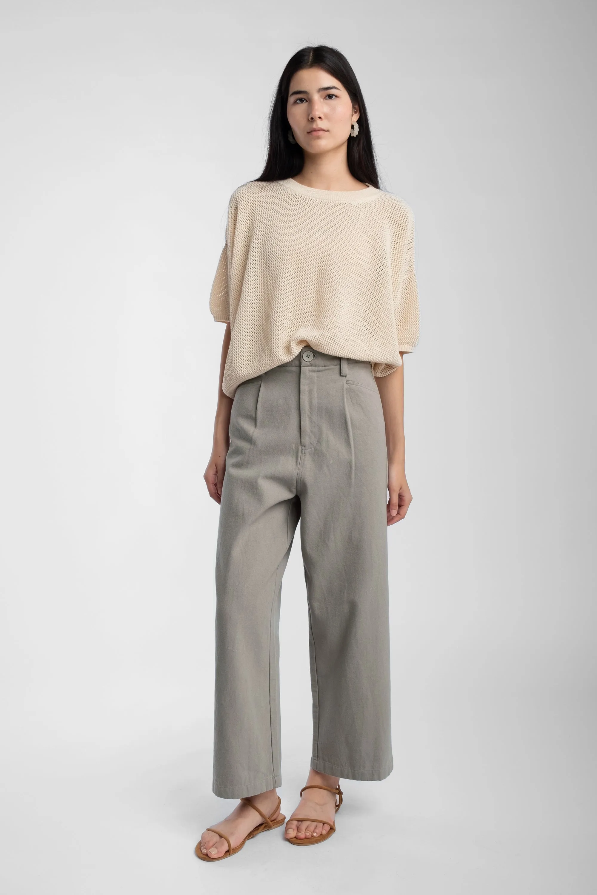 Cream Mesh Tee sold by Micaela Greg product image thumbnail 4