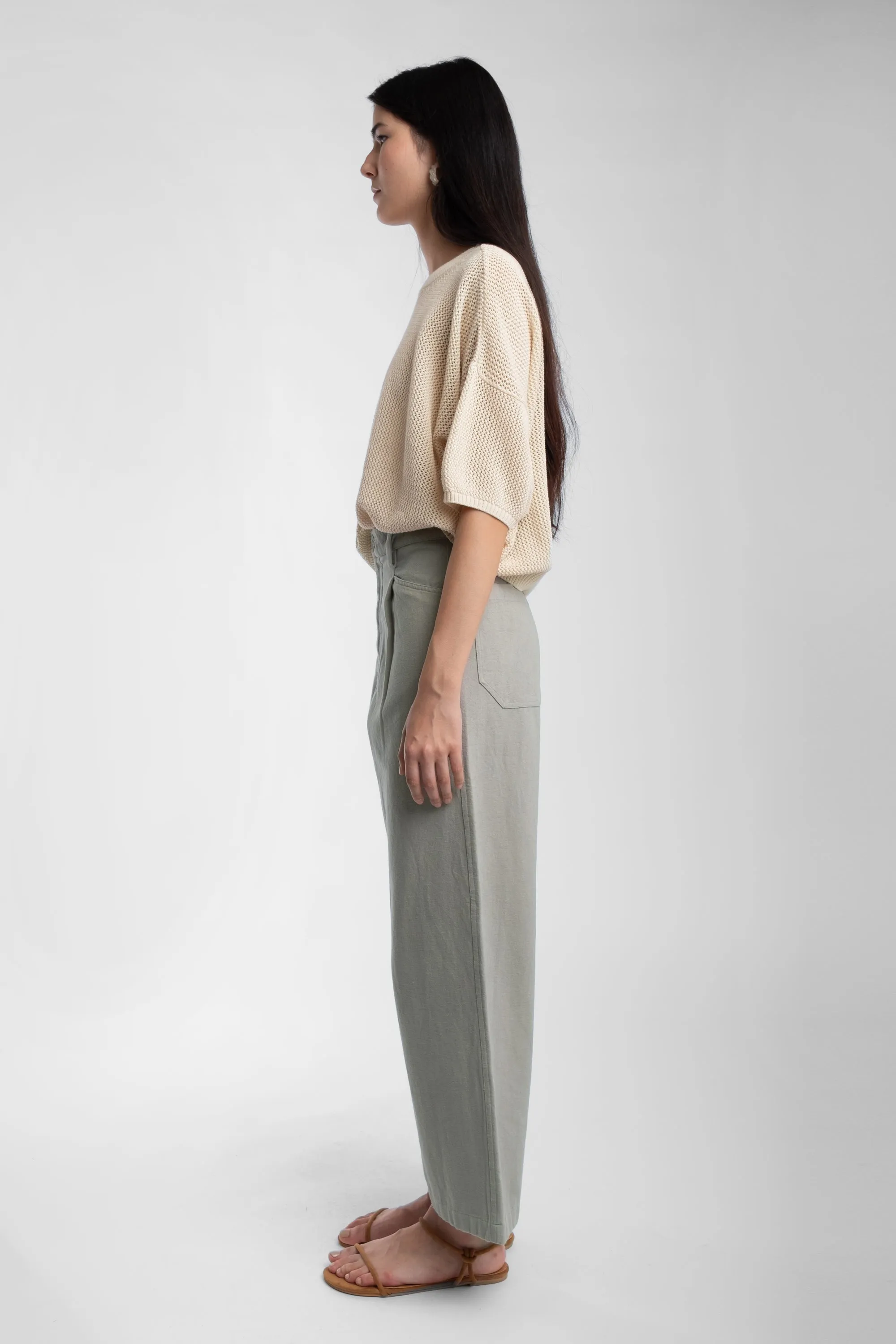 Cream Mesh Tee sold by Micaela Greg product image thumbnail 3