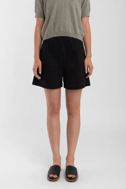 Faded Black Field Short made by Micaela Greg