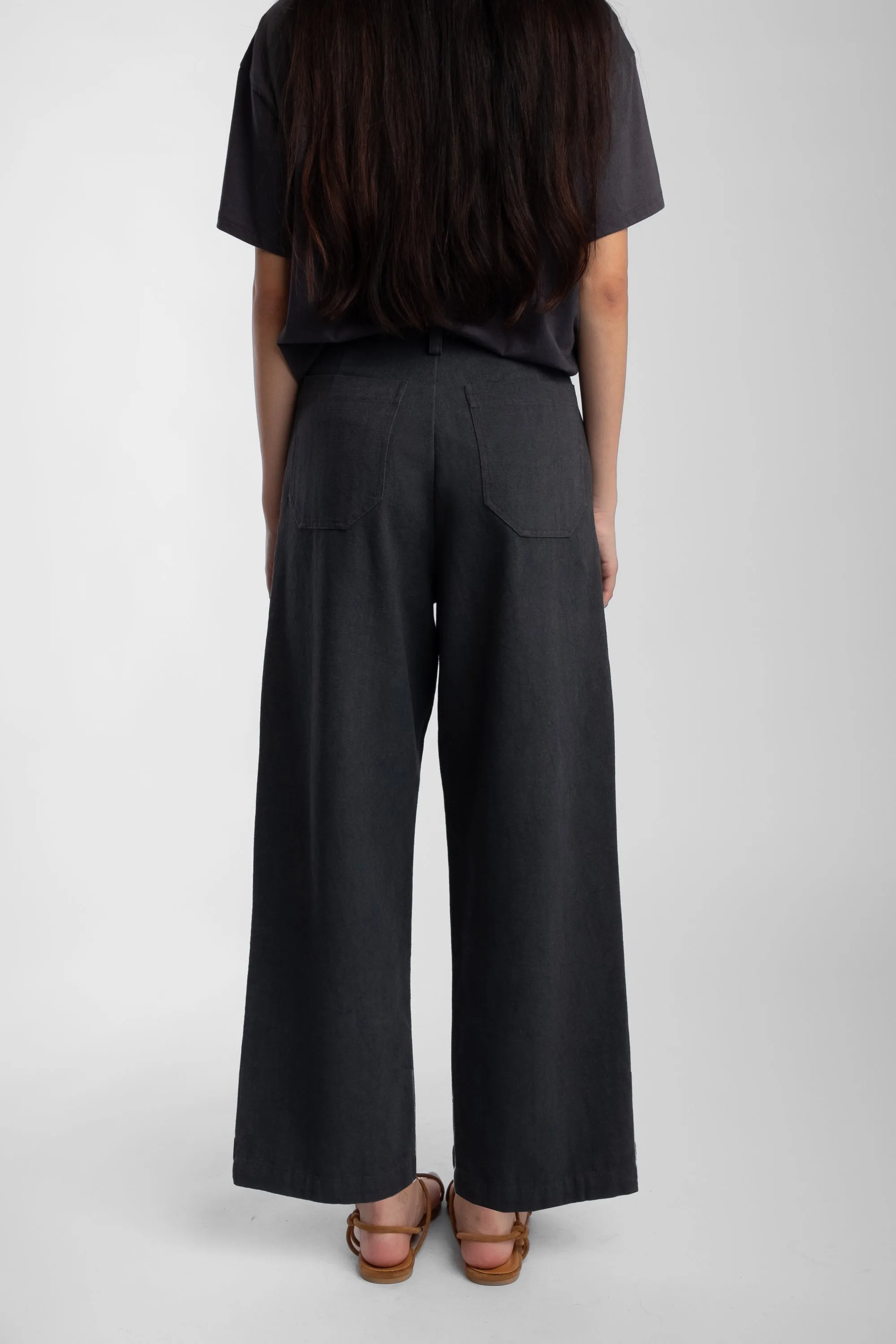 Faded Black Lou Trouser sold by Micaela Greg product image thumbnail 2