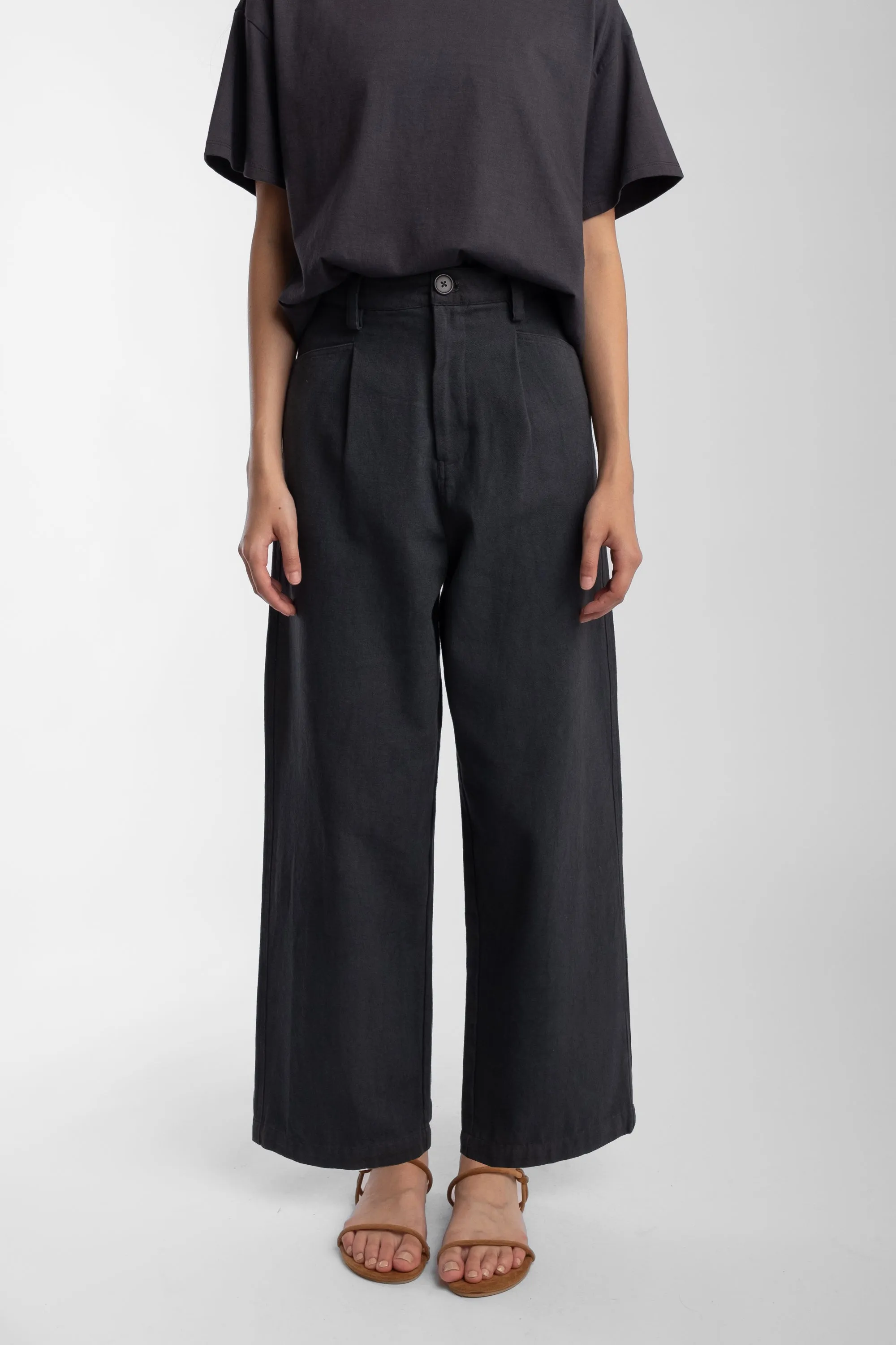 Faded Black Lou Trouser sold by Micaela Greg