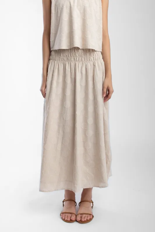 Pearl Shirred Skirt made by Micaela Greg