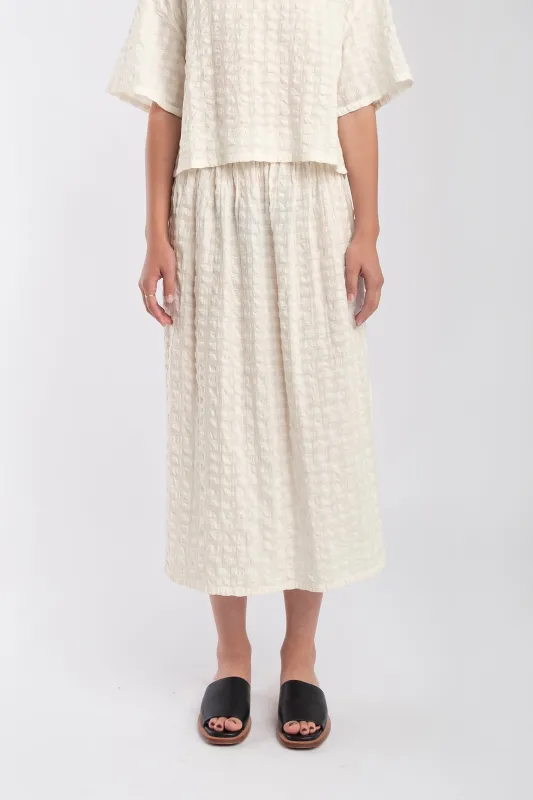 Cream Georgia Skirt made by Micaela Greg