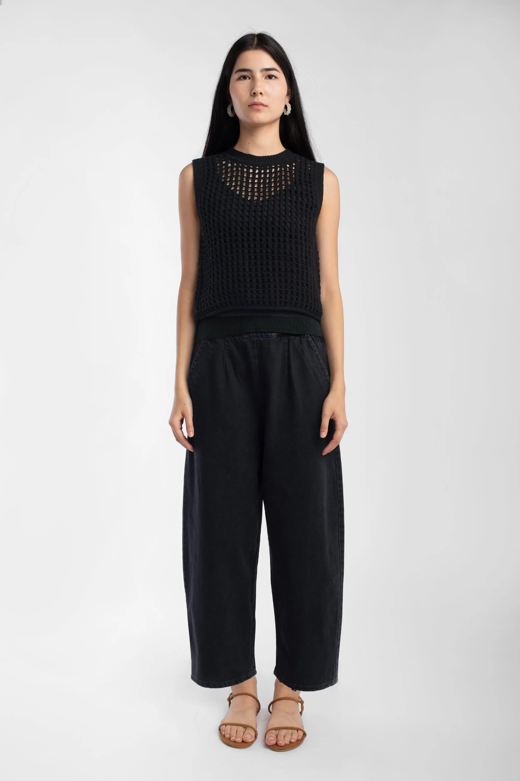 Sample - Faded Black Barrel Pant sold by Micaela Greg product image thumbnail 4