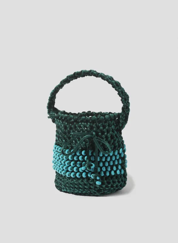Crystal Velvet Bucket made by Maria La Rosa