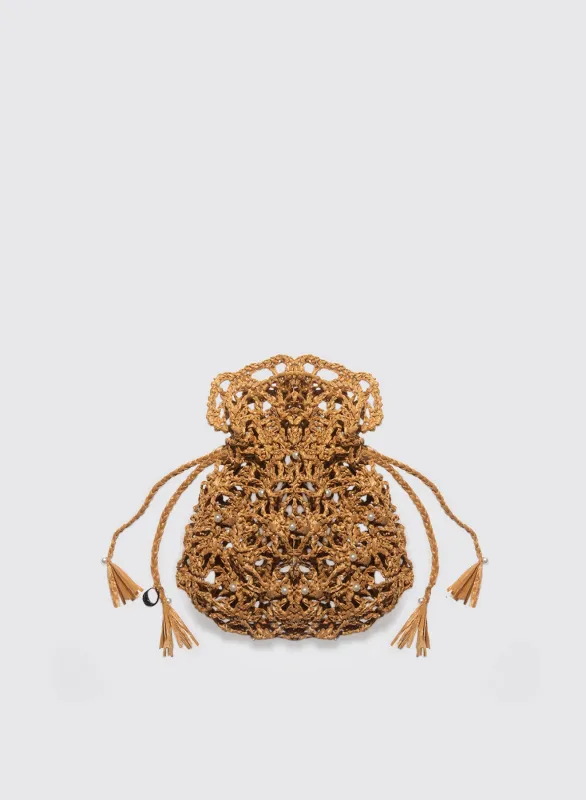 Raphia Trap Pearl made by Maria La Rosa