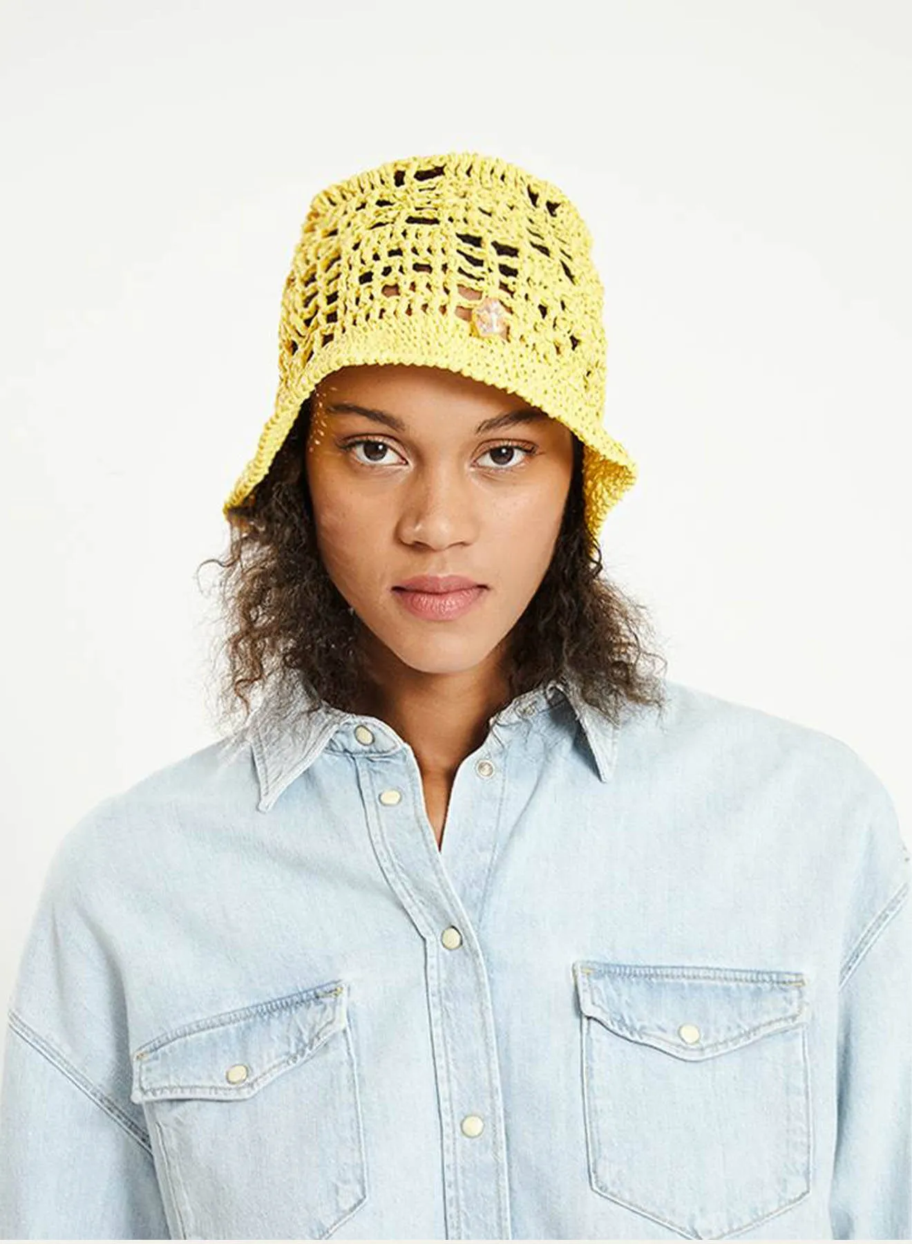 Crochet Hat with Stone sold by Maria La Rosa product image thumbnail 4