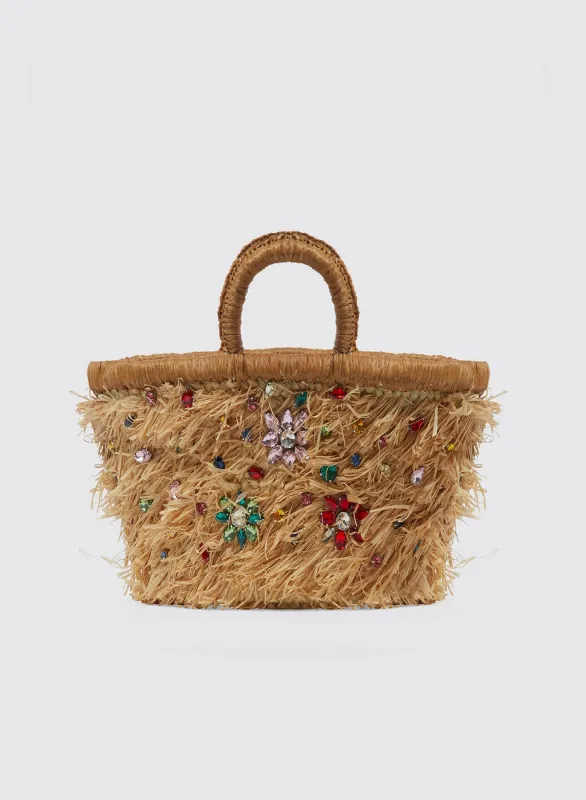 Florane Straw Basket made by Maria La Rosa