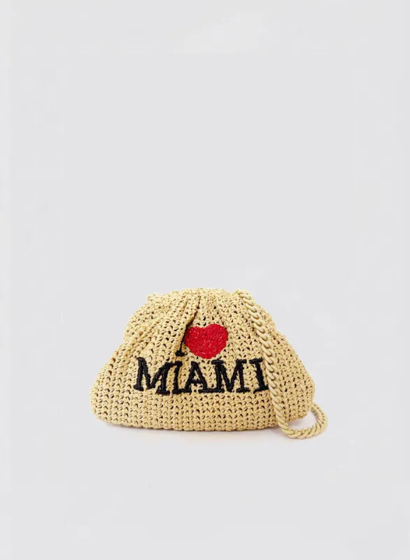 Mini Bag Crochet I love made by Maria La Rosa