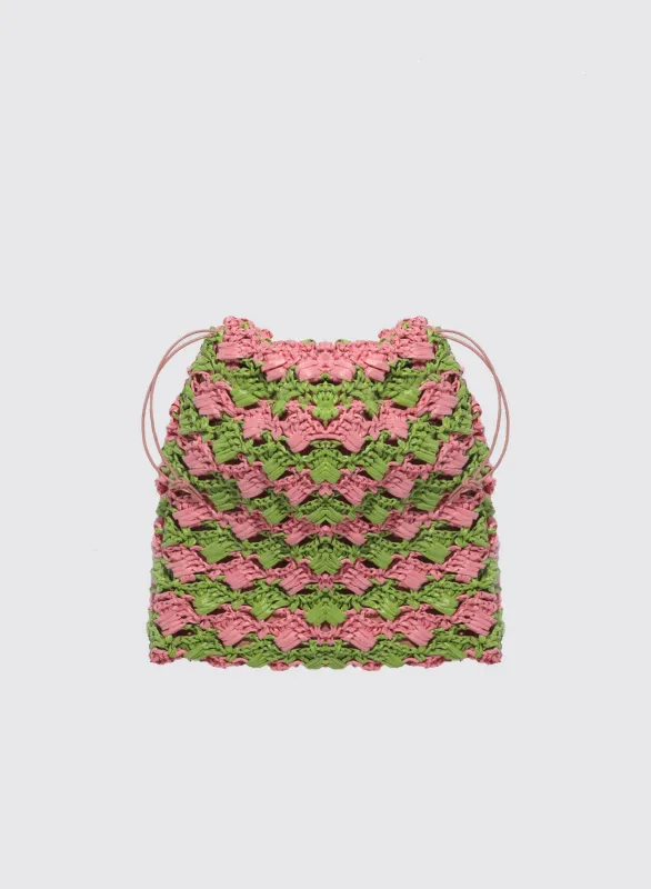Crochet Lace Pouch made by Maria La Rosa