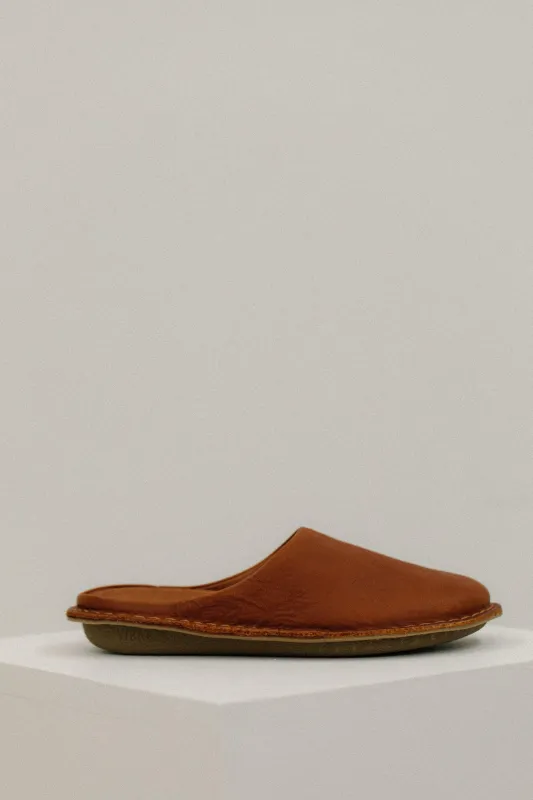 Vibae Roma Mules in Cognac sold by Bare Knitwear