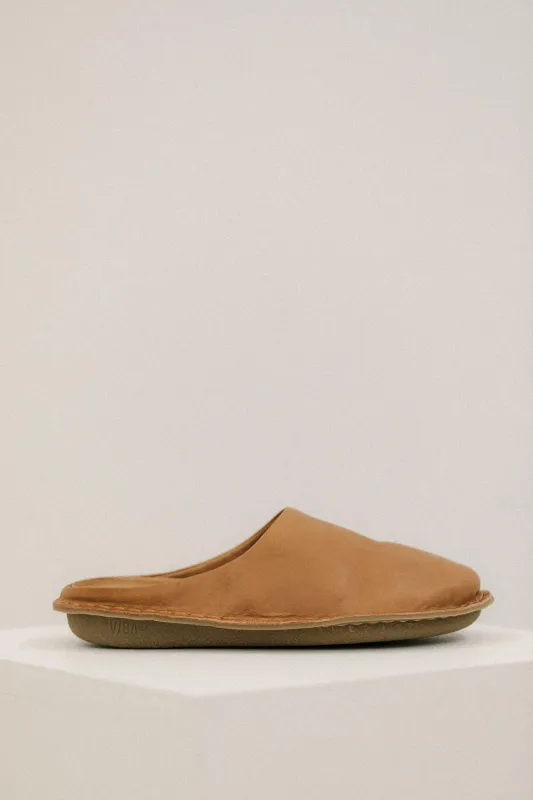 Vibae Roma Mules in Fawn Tan sold by Bare Knitwear