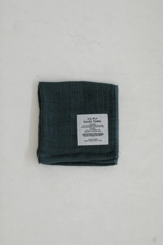 2.5 Ply Gauze Washcloth in Charcoal sold by Bare Knitwear