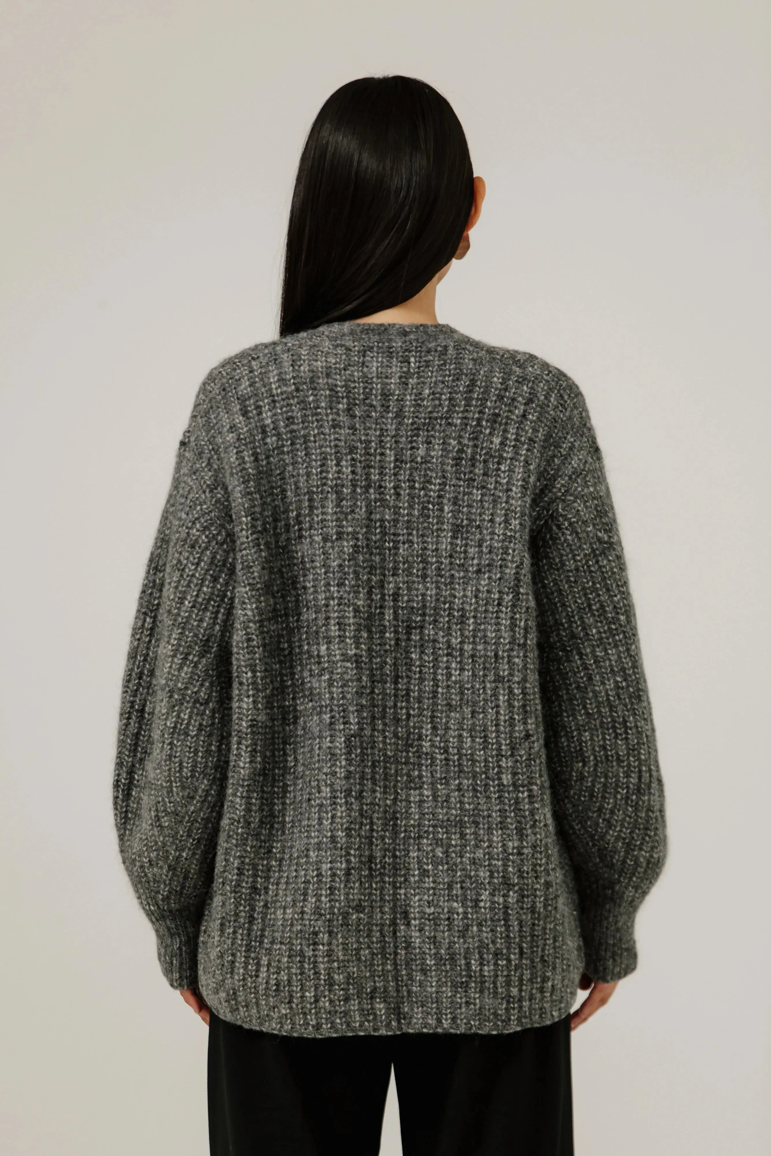 Marine Cardigan in Granite sold by Bare Knitwear product image thumbnail 3
