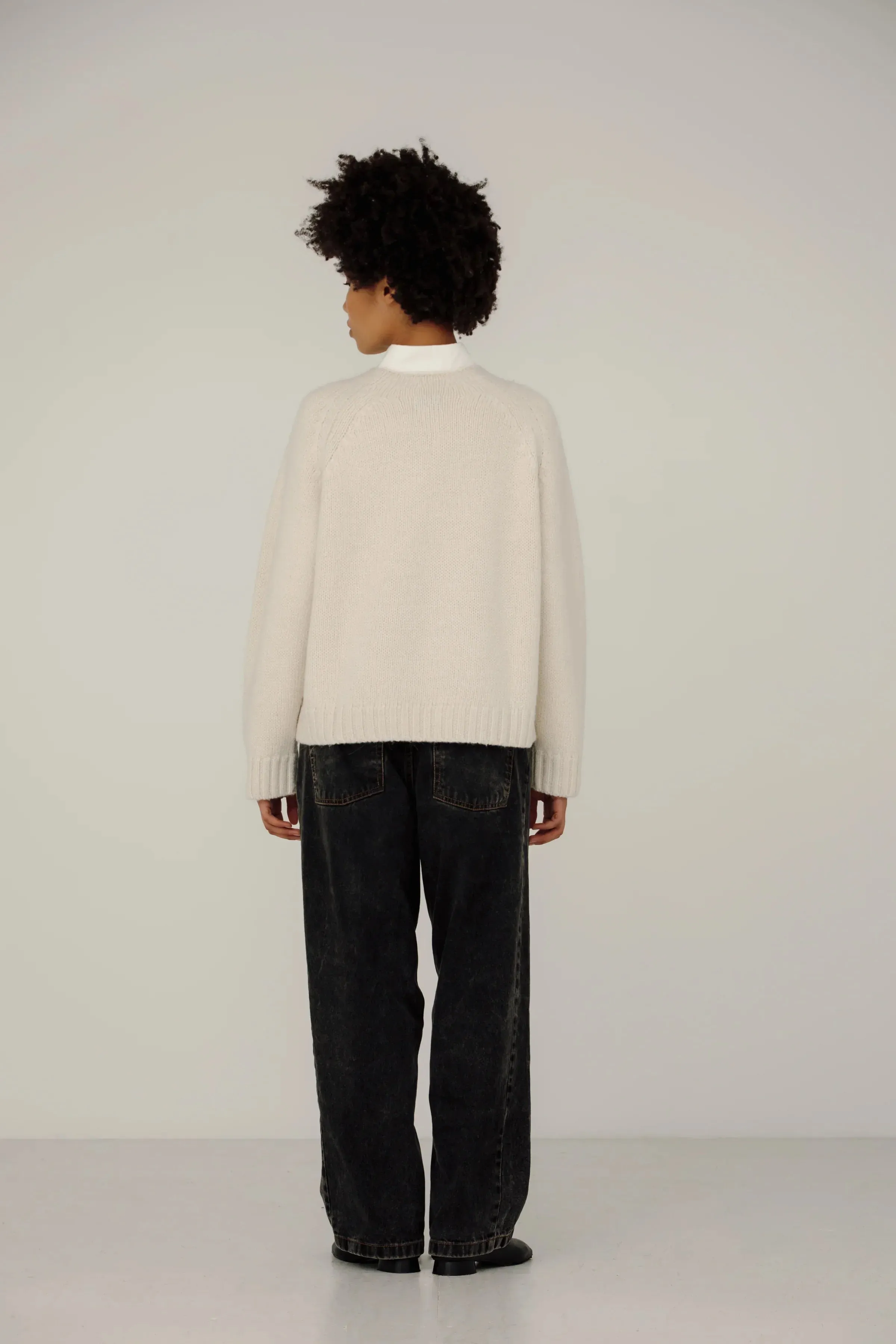 Gia Sweater in Chalk sold by Bare Knitwear product image thumbnail 5