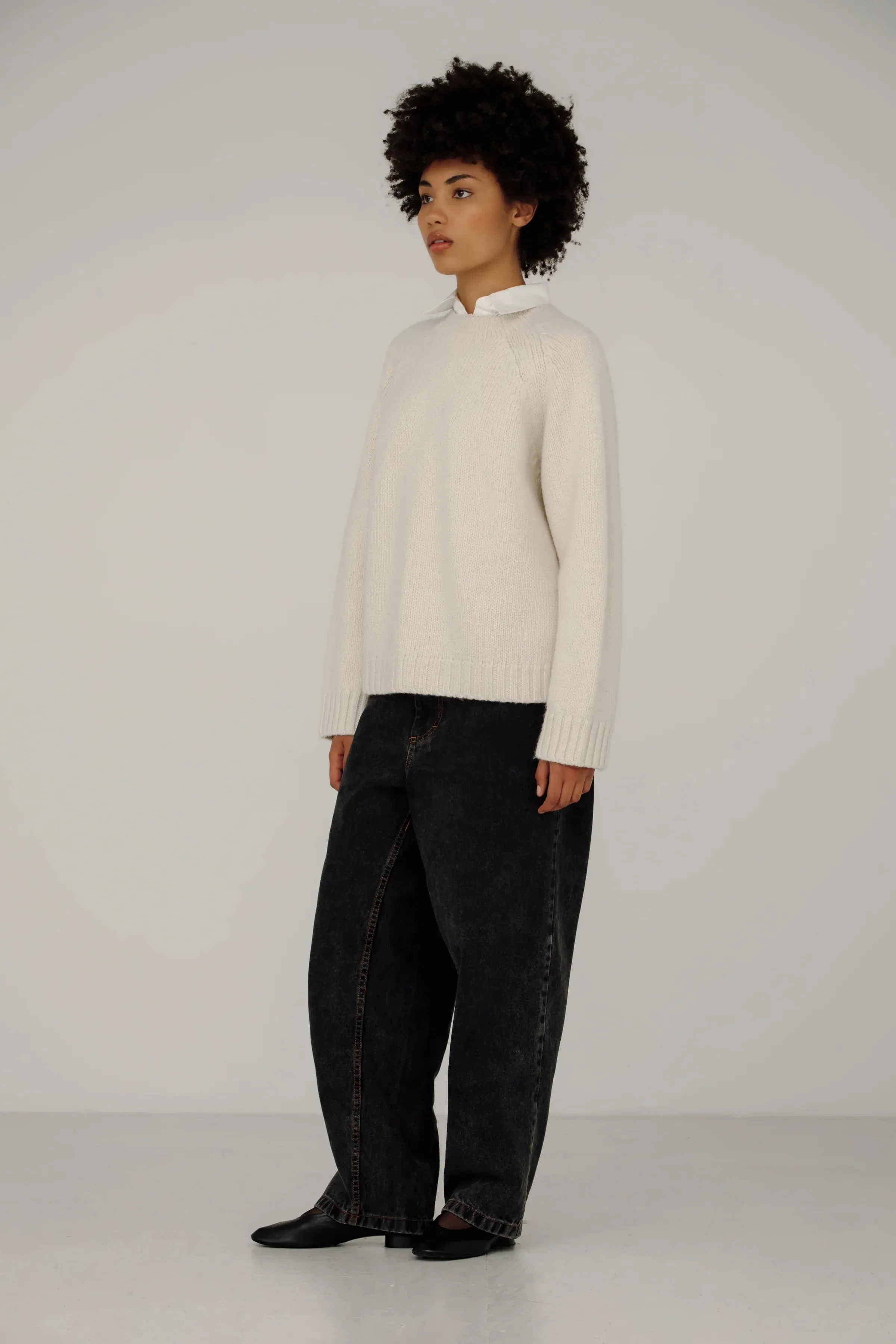 Gia Sweater in Chalk sold by Bare Knitwear product image thumbnail 4